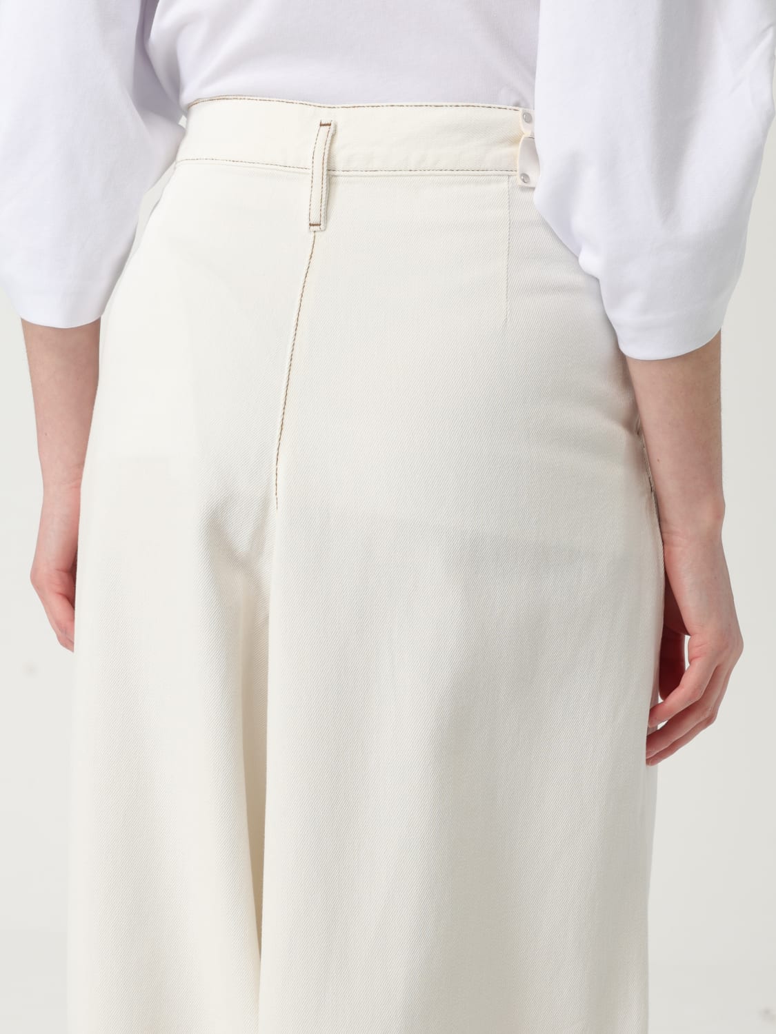 DRIES VAN NOTEN HOSE: Hose damen Dries Van Noten, Weiß - Img 5