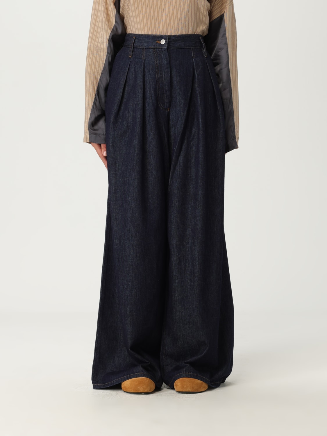 パンツ DRIES VAN NOTEN Woman Pants Indigo 0109291552 507 DRIES VAN NOTEN: Pants woman - Indigo | Dries Van Noten
