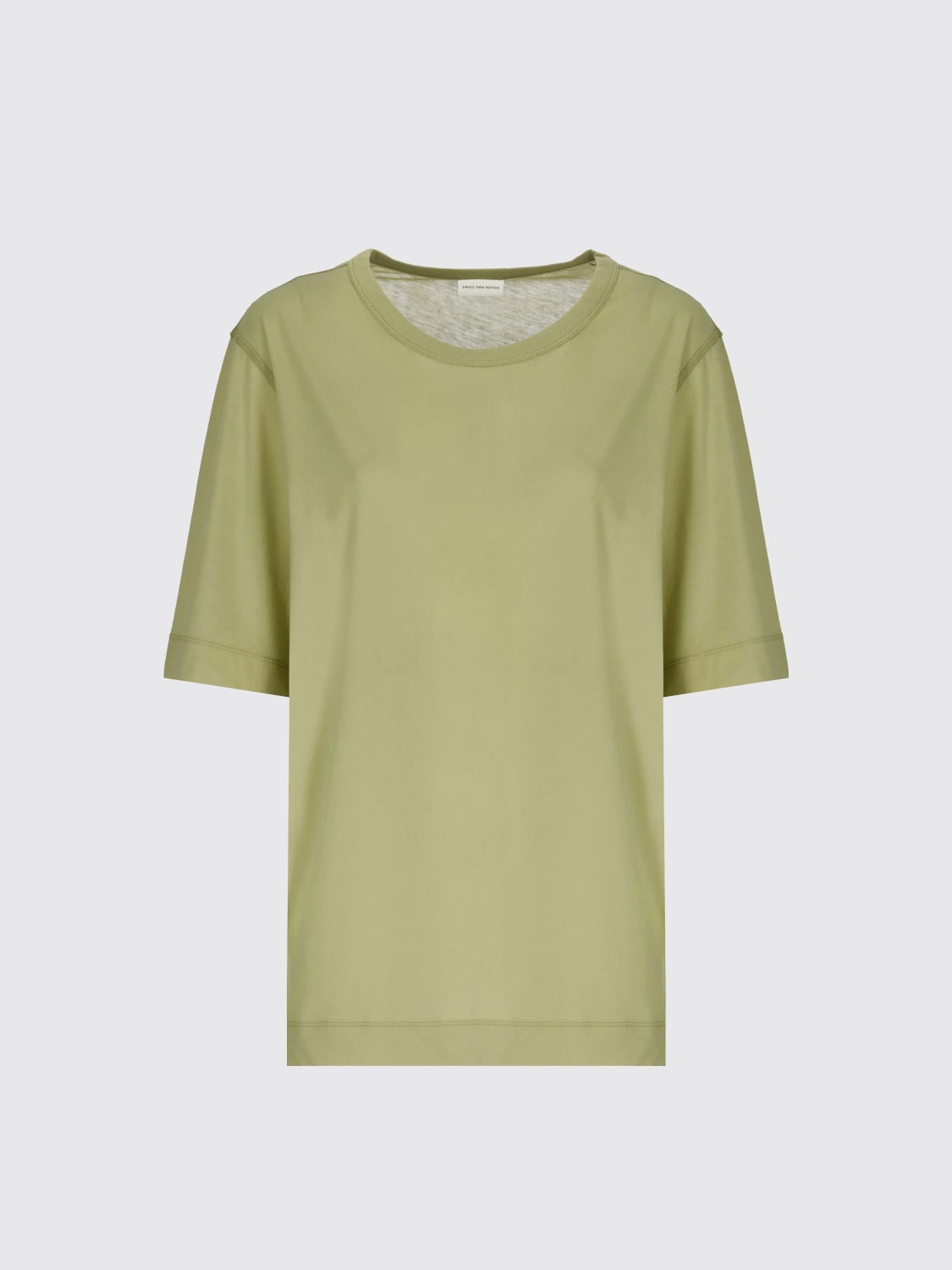 Tシャツ・カットソー DRIES VAN NOTEN Woman T-Shirt Green 0111261630 602 DRIES VAN NOTEN: T-shirt woman - Green | Dries Van Noten t