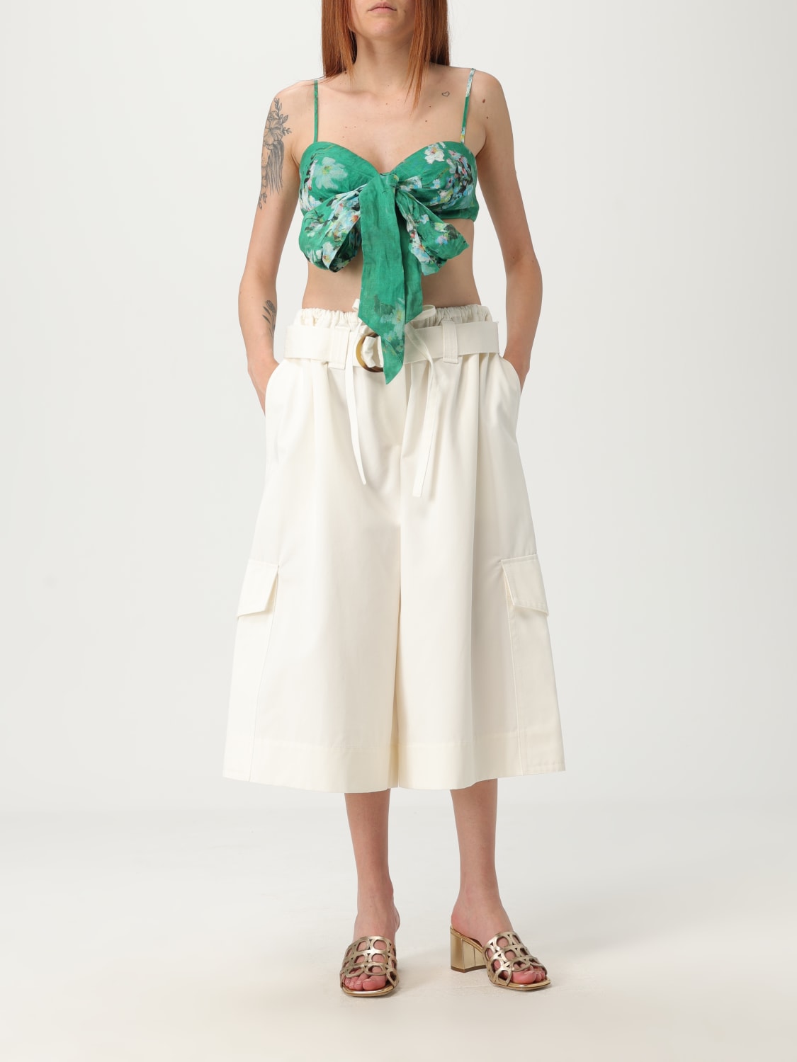 ZIMMERMANN PANTALONES CORTOS: Pantalòn cortos mujer Zimmermann, Blanco - Img 2