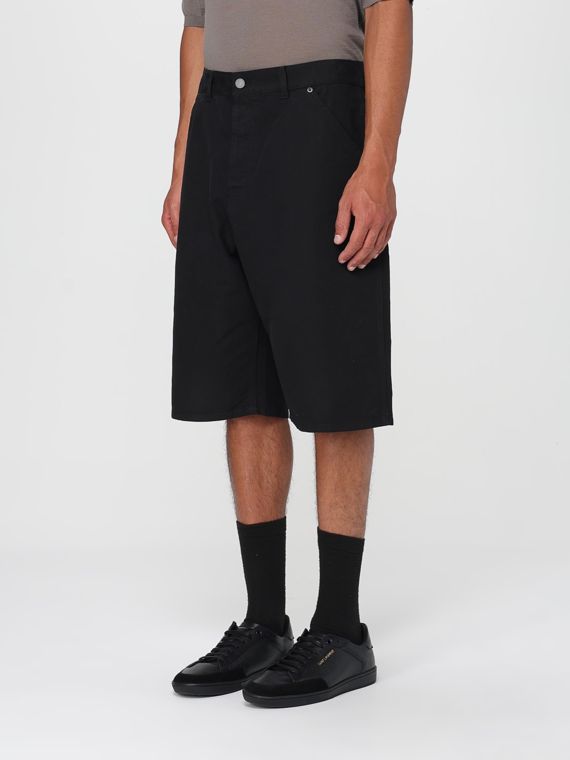 SAINT LAURENT SHORTS: Short men Saint Laurent, Black - Img 4