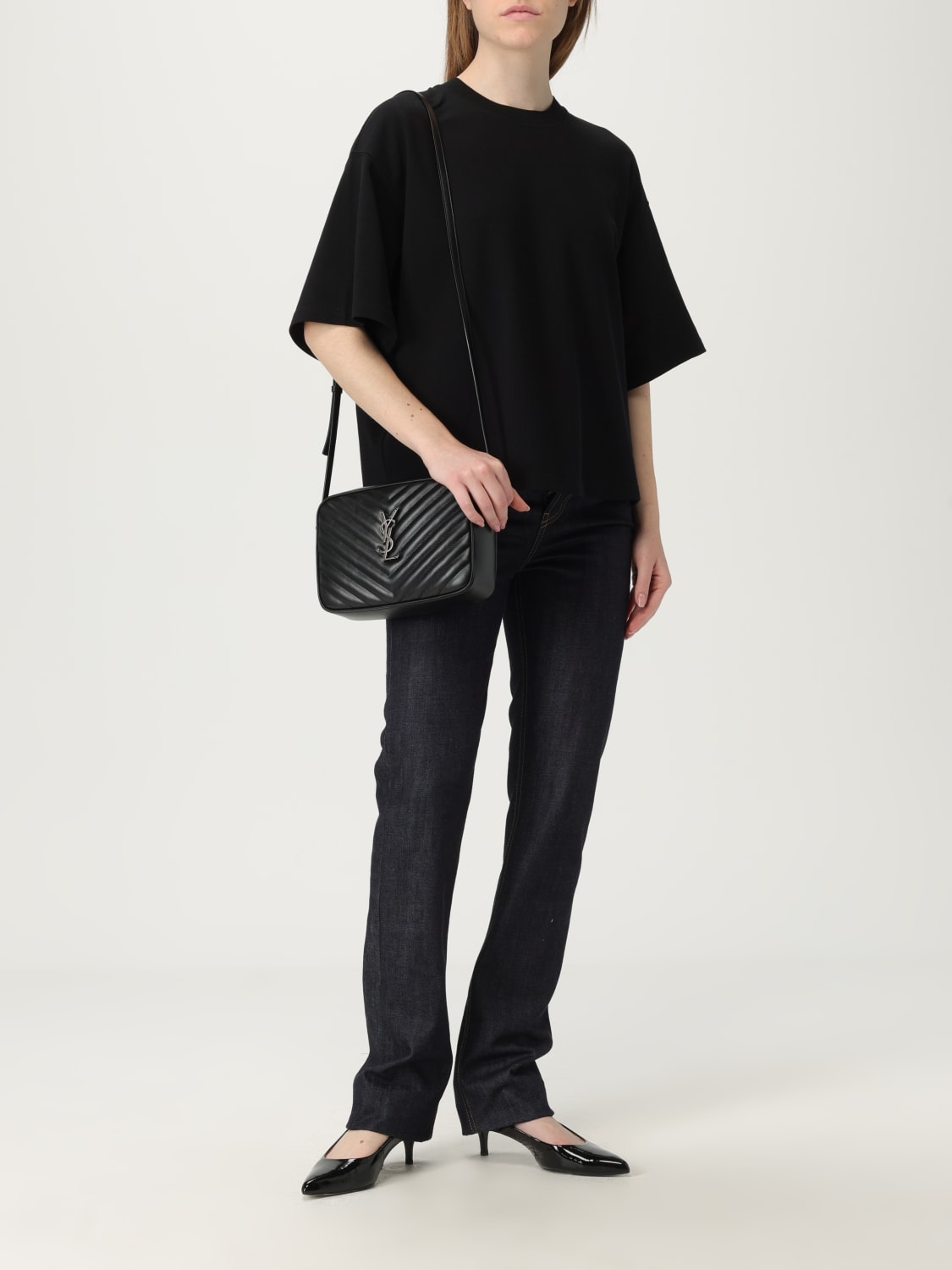 Tシャツ・カットソー Saint Laurent TSHIRT (827001Y37ZE) SAINT LAURENT: T-shirt woman - Black | Saint Laurent t-shirt
