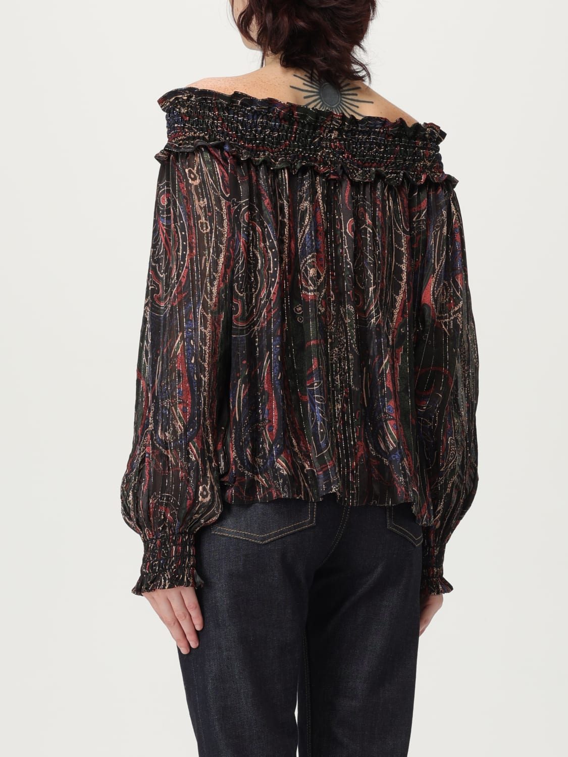 SAINT LAURENT TOP: Top woman Saint Laurent, Multicolor - Img 3