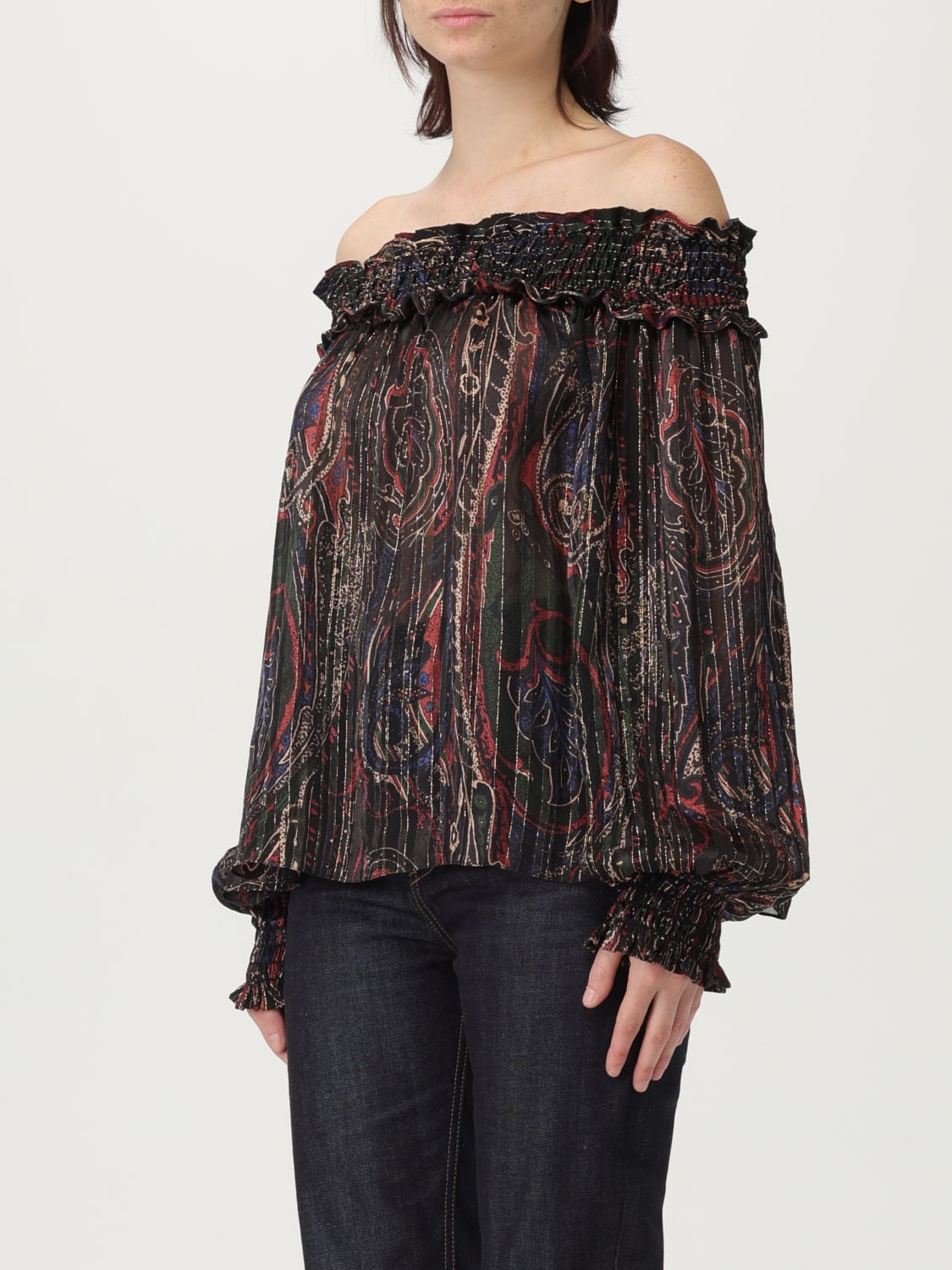 SAINT LAURENT TOP: Top woman Saint Laurent, Multicolor - Img 4