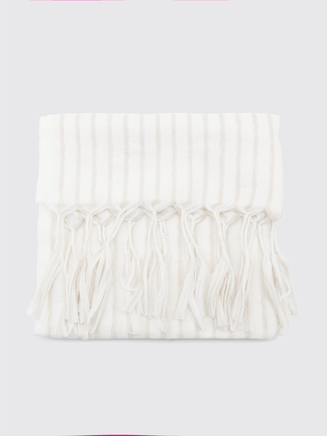 スカーフ BRUNELLO CUCINELLI Woman Scarf White MSCDVSL02 CZU89 BRUNELLO CUCINELLI: Scarf woman - White | Brunello Cucinelli