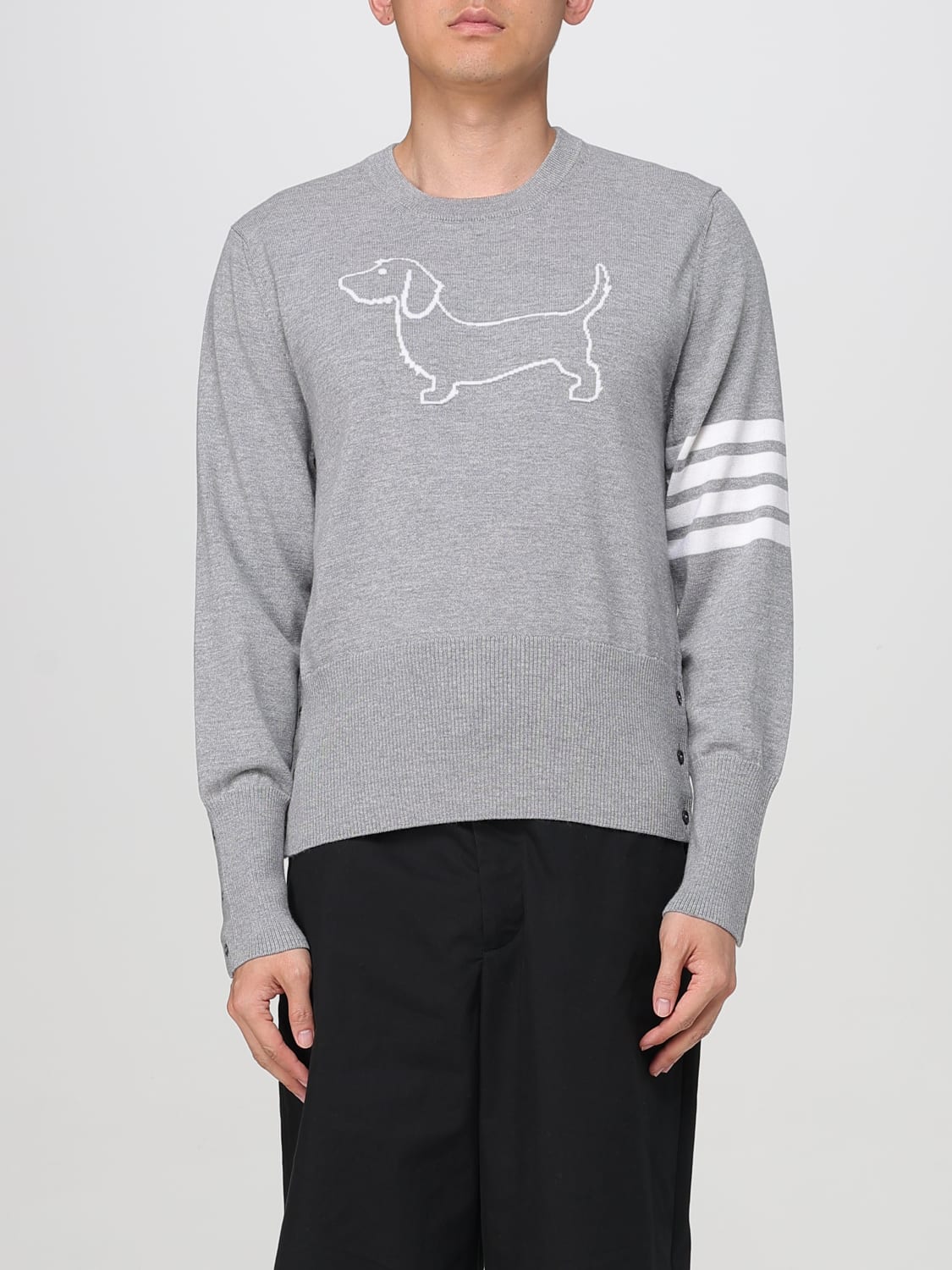 THOM BROWNE PULLOVER: Pullover herren Thom Browne, Grau - Img 1