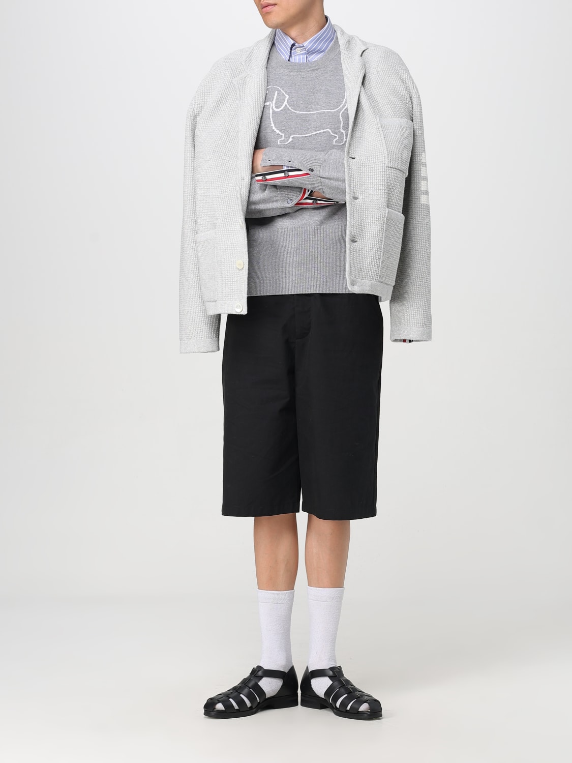 THOM BROWNE PULLOVER: Pullover herren Thom Browne, Grau - Img 2