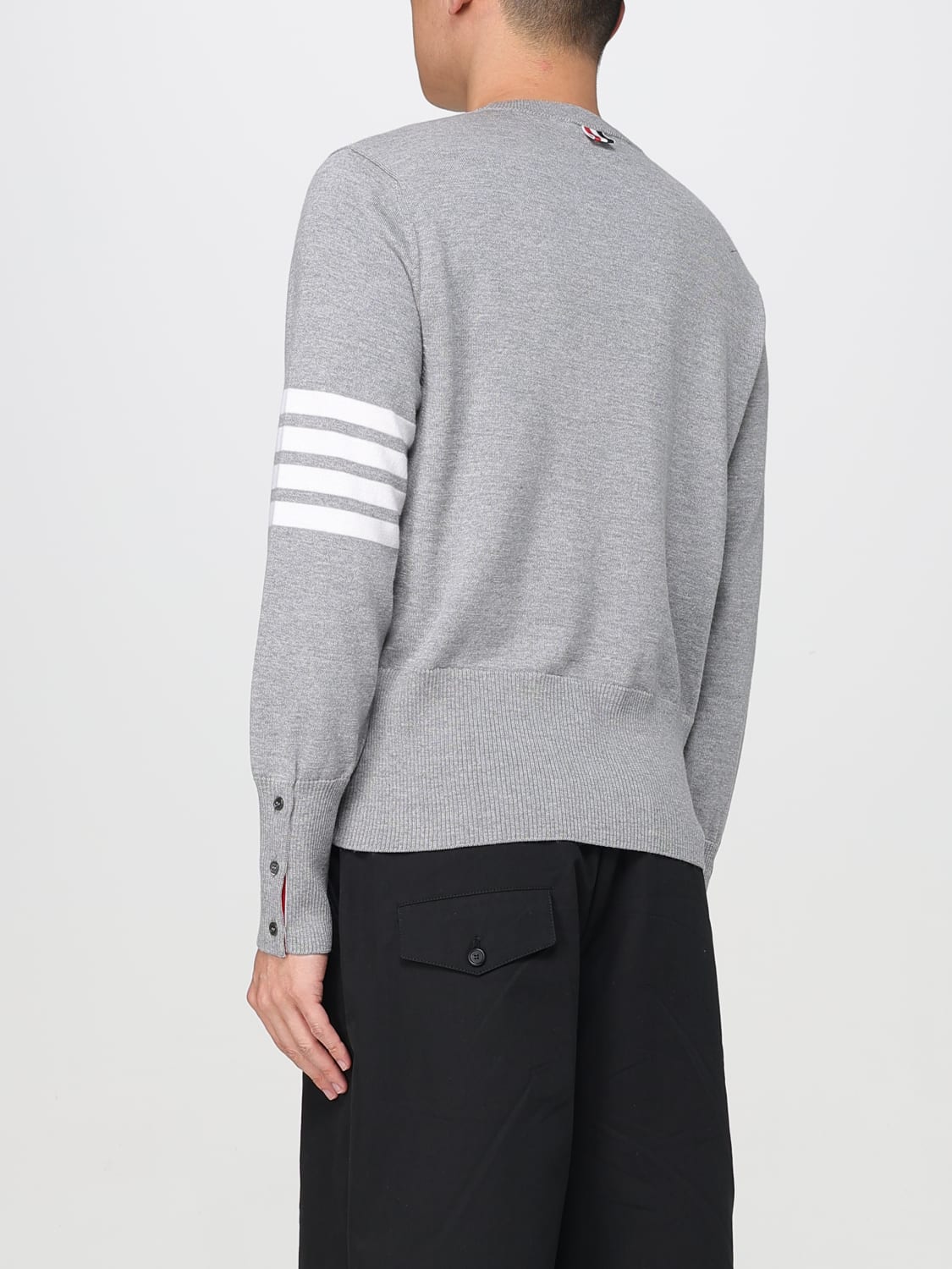 THOM BROWNE PULLOVER: Pullover herren Thom Browne, Grau - Img 3
