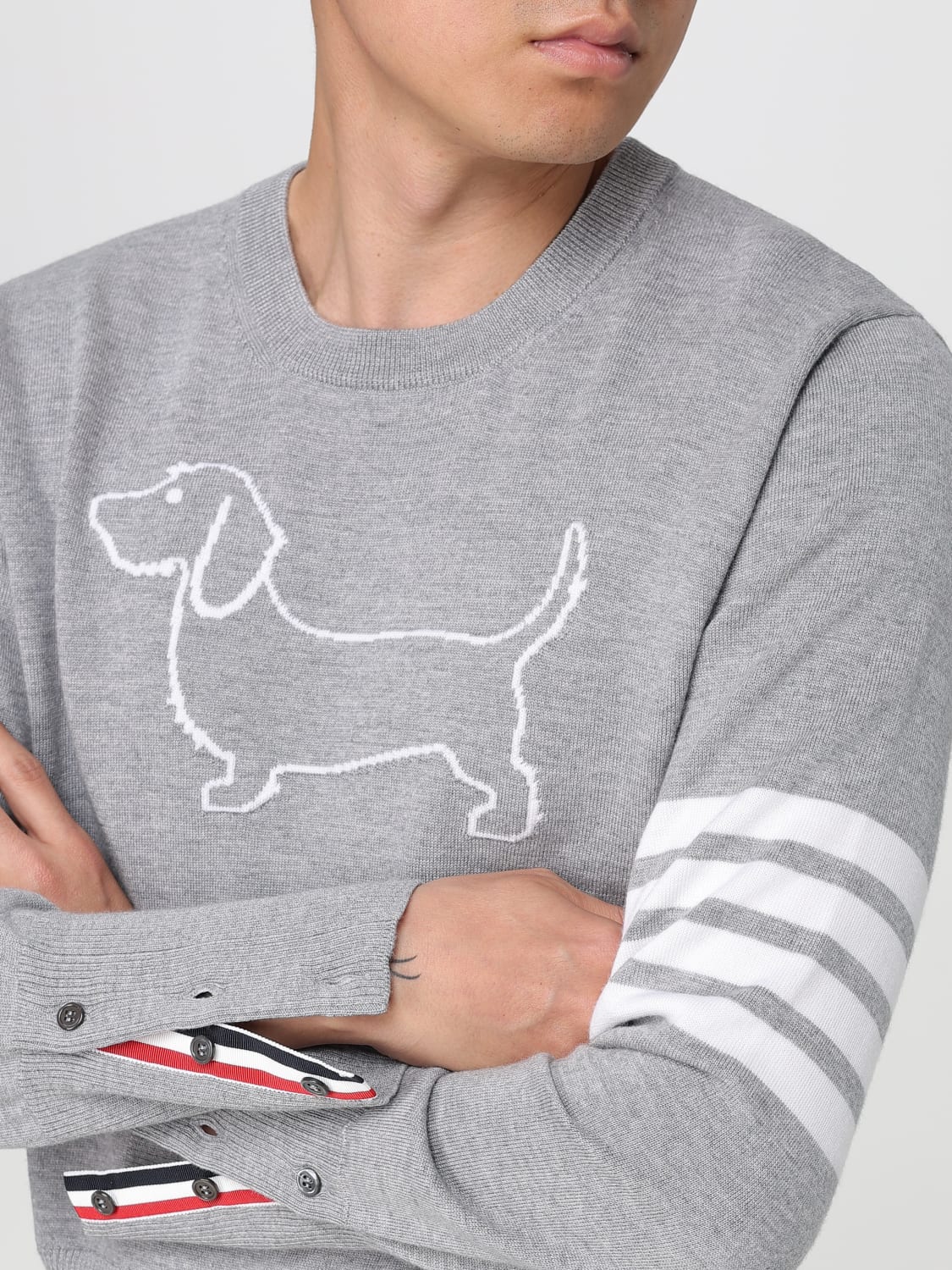 THOM BROWNE PULLOVER: Pullover herren Thom Browne, Grau - Img 5