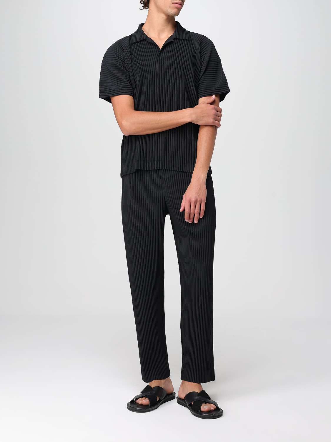 HOMME PLISSE' ISSEY MIYAKE: Pants men - Black | Homme Plisse
