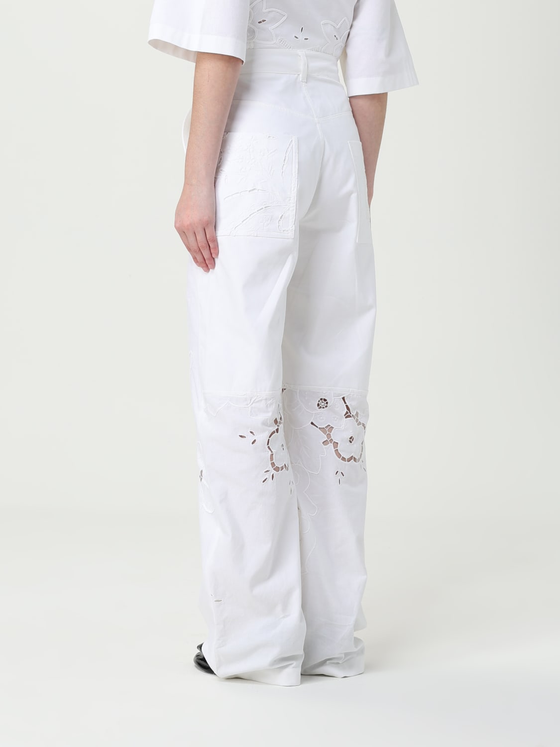 MARINE SERRE HOSE: Hose damen Marine Serre, Weiß - Img 3