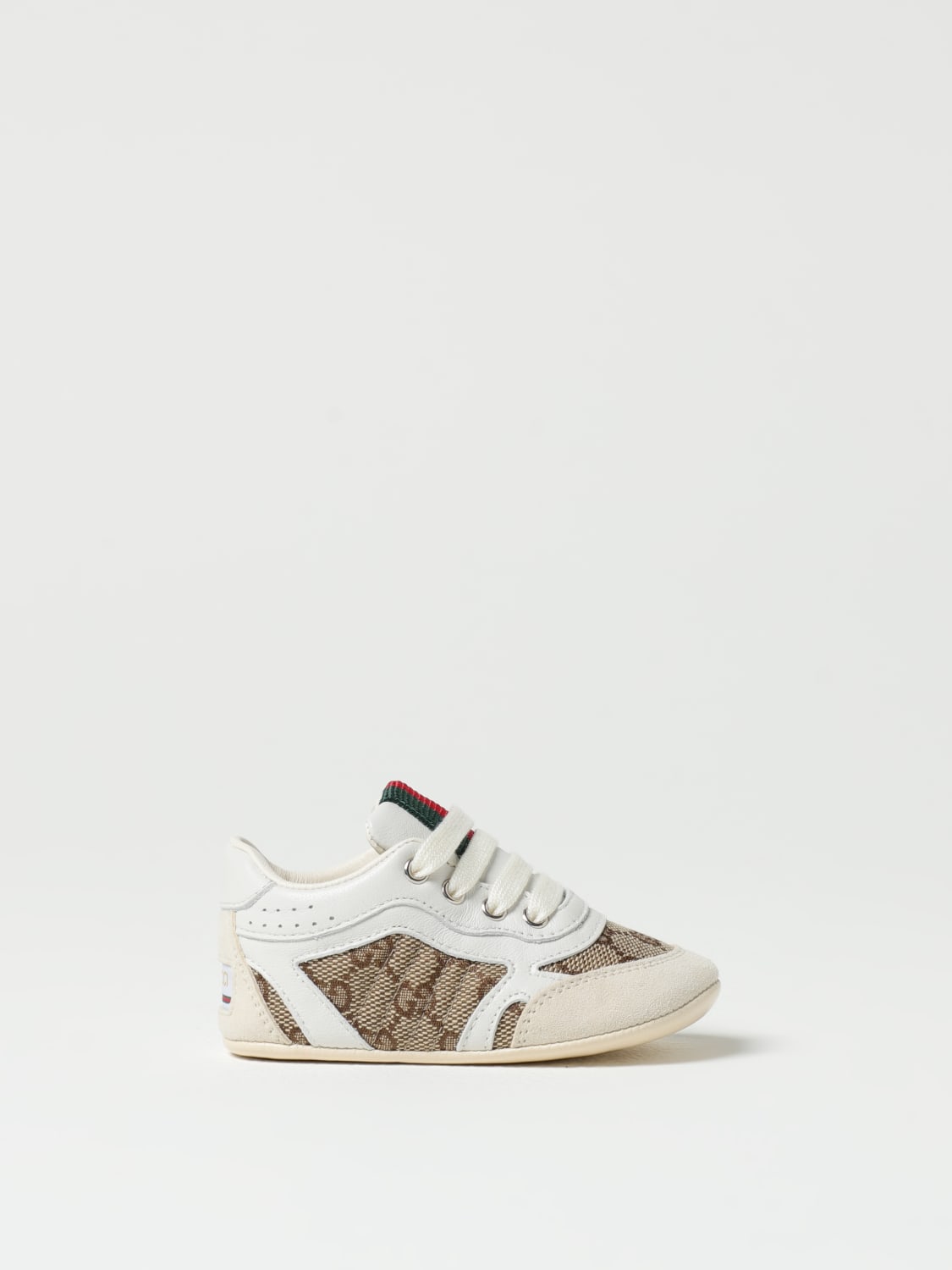 GUCCI SNEAKERS: Shoes kids Gucci, Ivory - Img 1