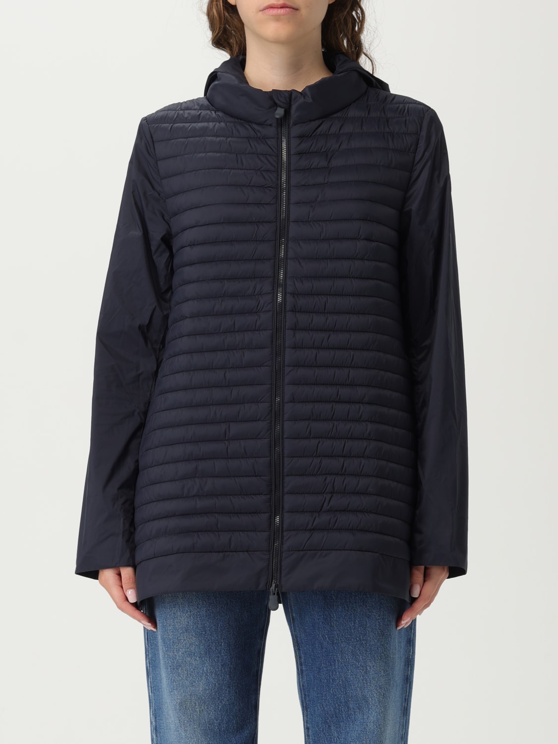 SAVE THE DUCK VESTE: Manteau femme Save The Duck, Bleu - Img 1