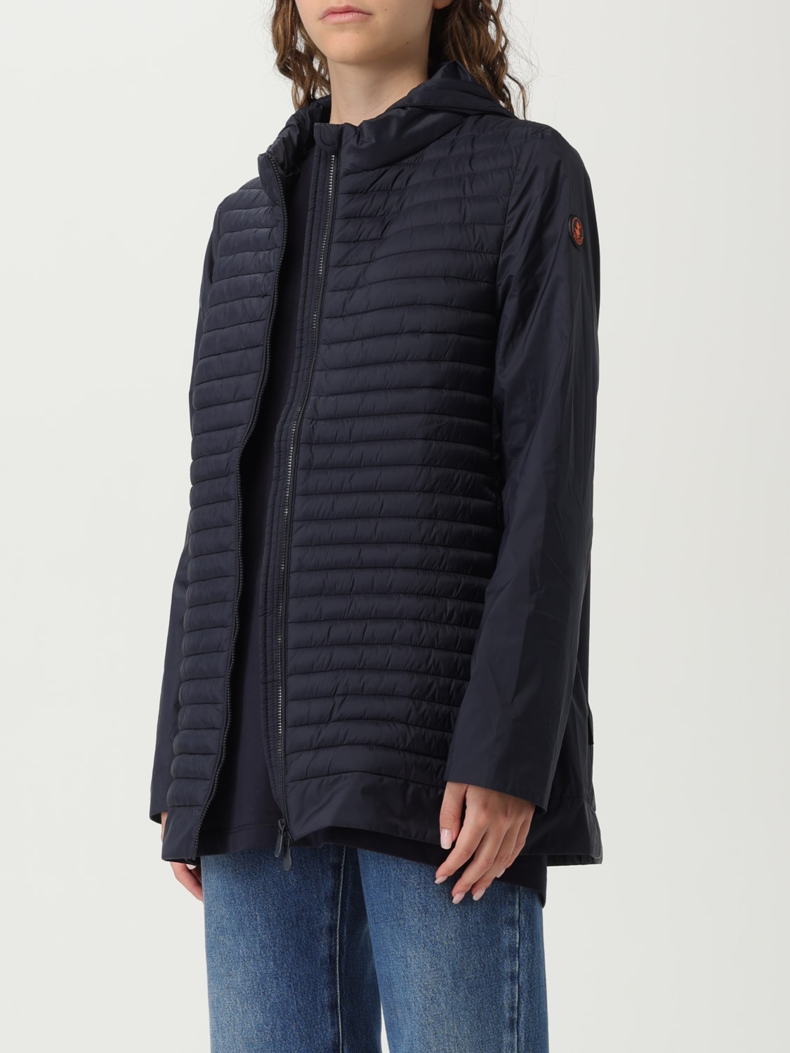 SAVE THE DUCK VESTE: Manteau femme Save The Duck, Bleu - Img 3