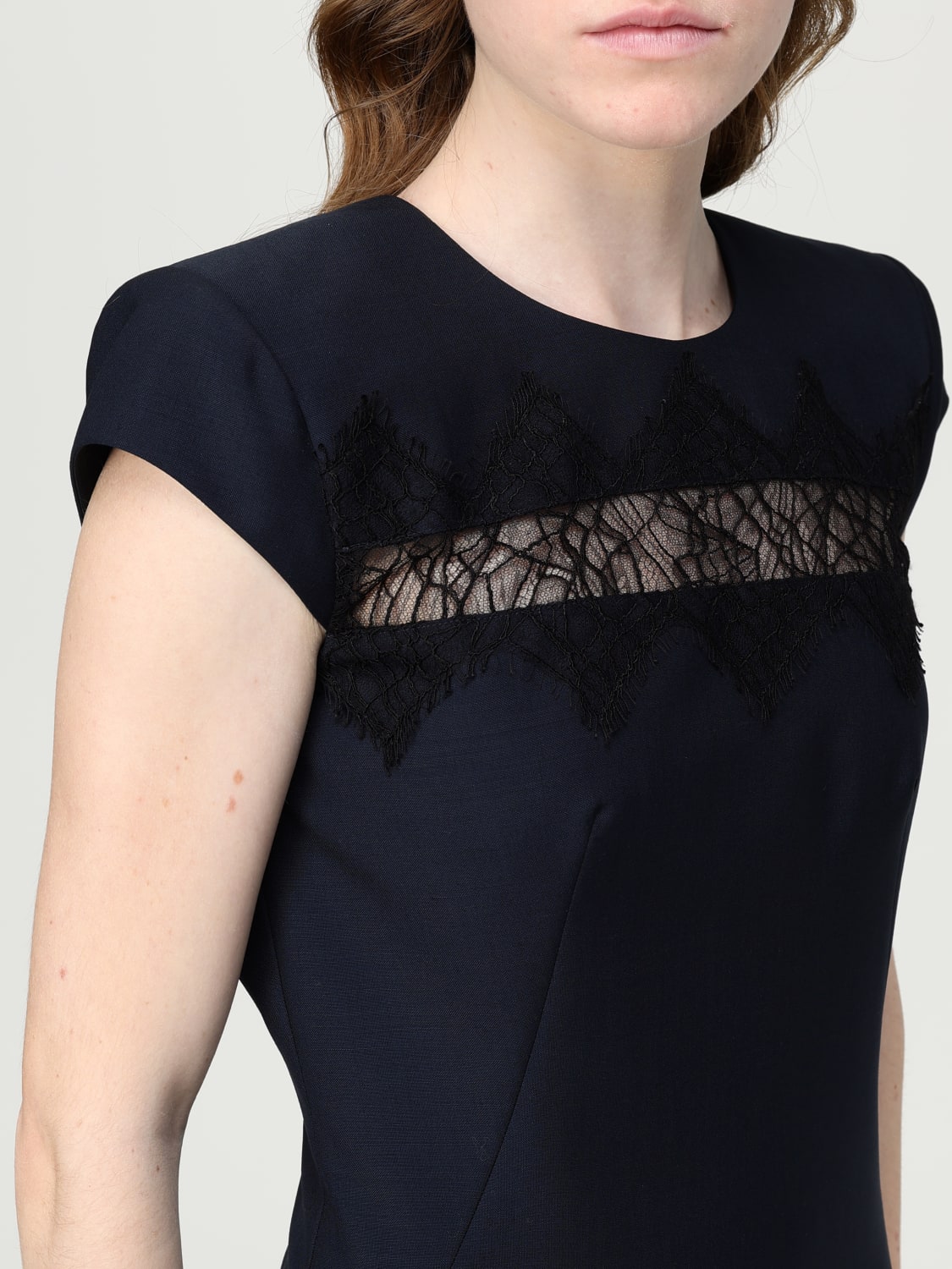 ワンピース ALEXANDER MCQUEEN Woman Dress Blue 830138QJAEK4 100 MCQUEEN: Dress woman - Blue | McQueen dress 830138QJAEK4