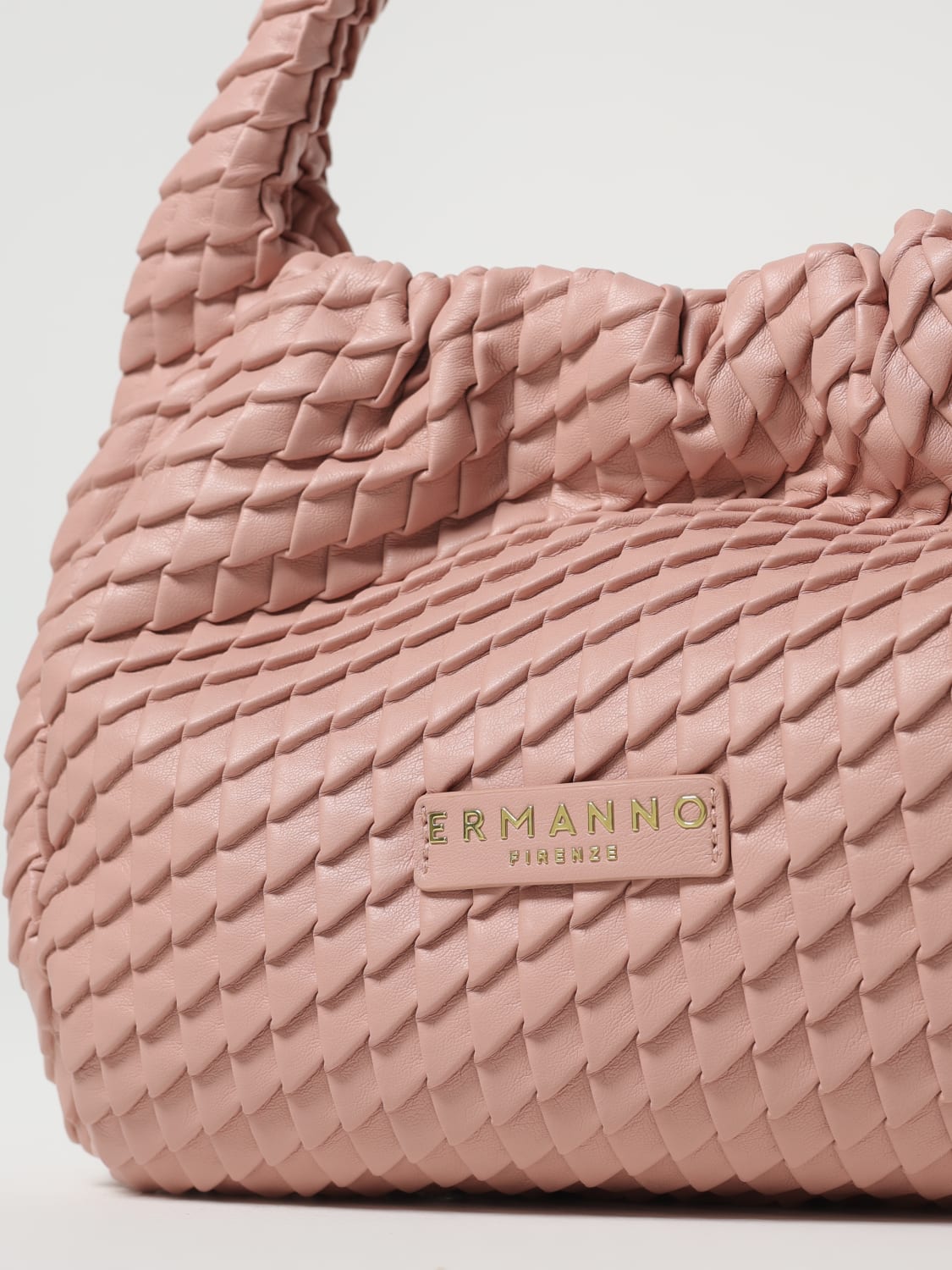 ERMANNO SCERVINO BORSA A SPALLA: Borsa Hobo Teagan Ermanno Scervino in pelle sintetica, Rosa - Img 3