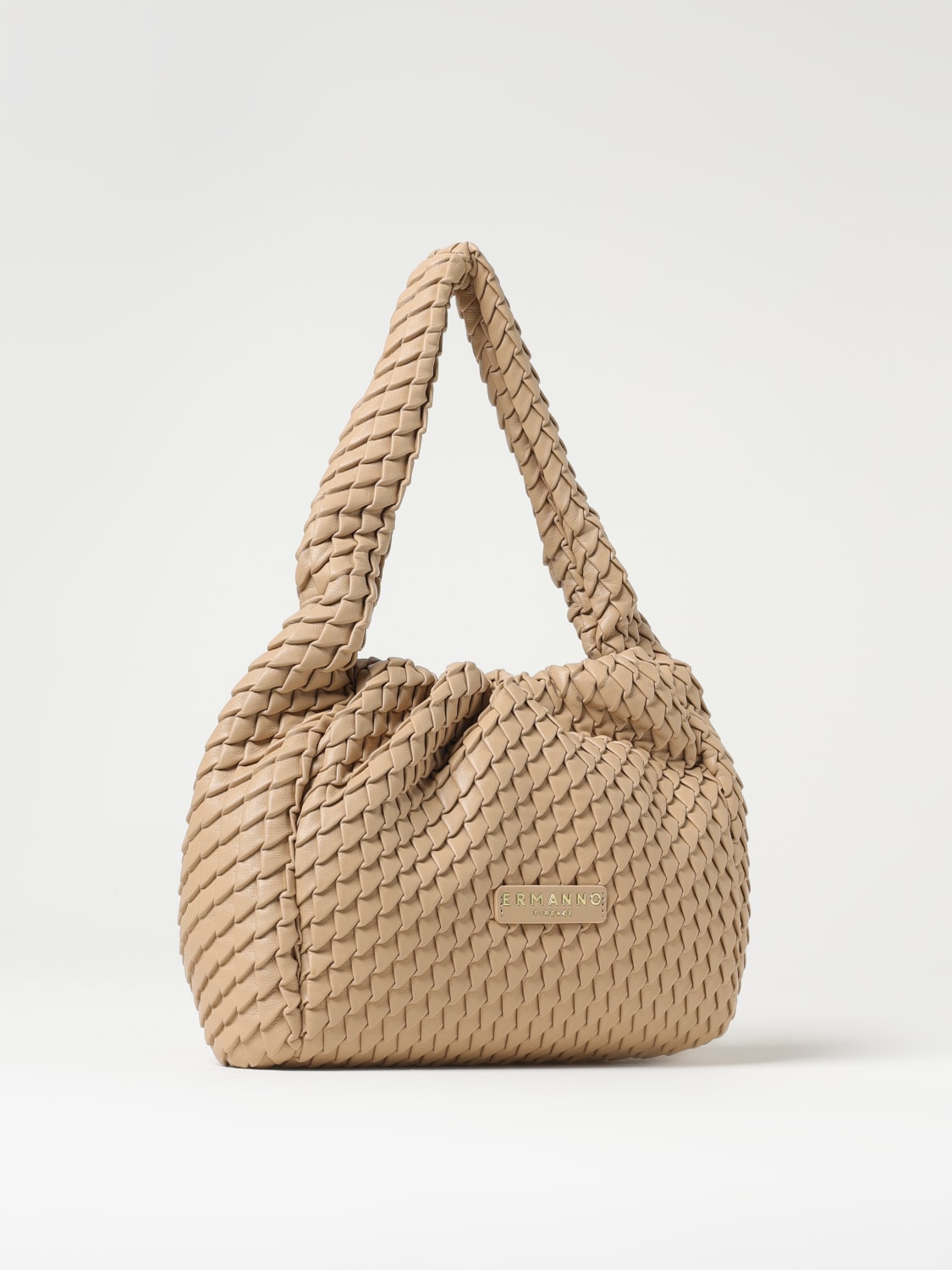 ERMANNO SCERVINO BORSA A SPALLA: Borsa Hobo Teagan Ermanno Scervino in pelle sintetica, Sabbia - Img 2