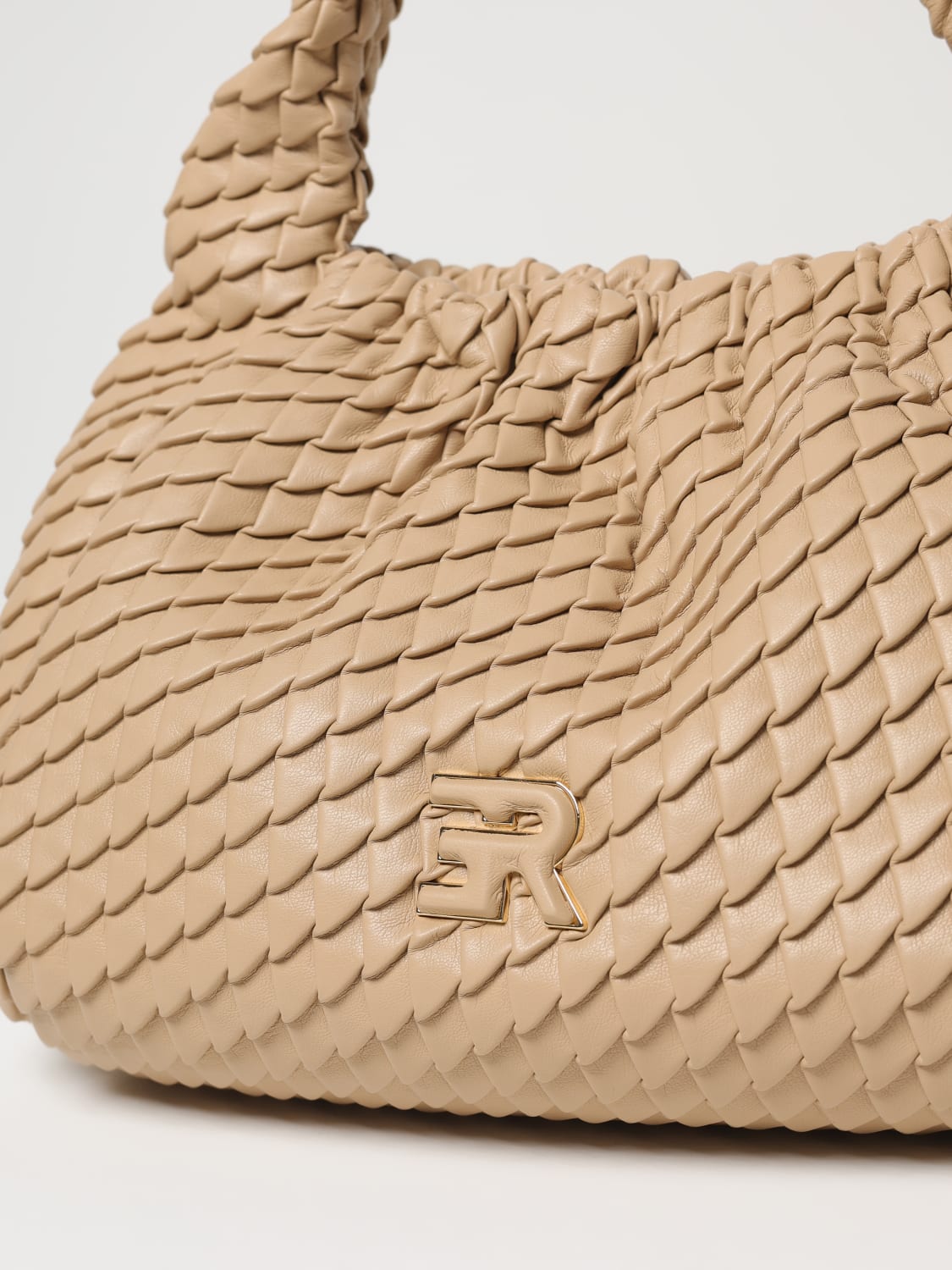 ERMANNO SCERVINO BORSA A SPALLA: Borsa Hobo Teagan Ermanno Scervino in pelle sintetica, Sabbia - Img 3