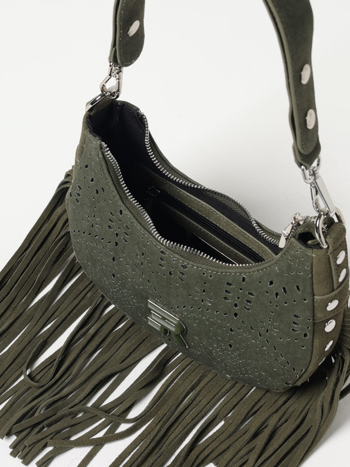 ERMANNO SCERVINO MINI BAG: Shoulder bag woman Ermanno Scervino, Green - Img 3