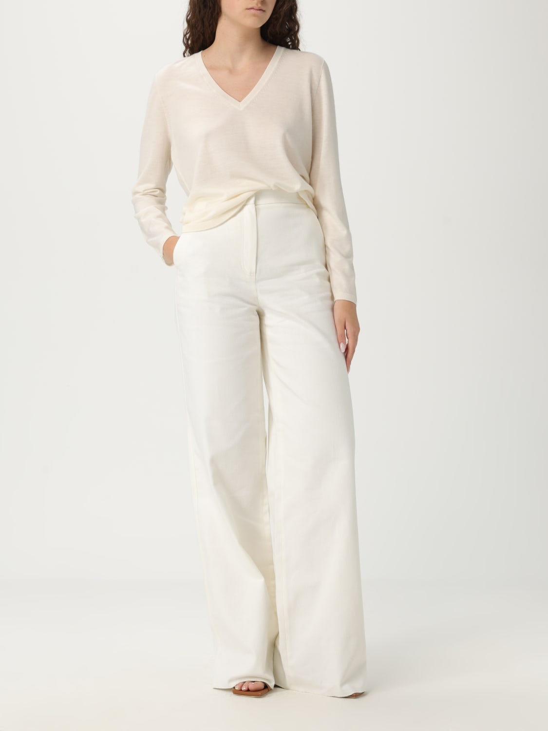MAX MARA PULL: Top femme Max Mara, Blanc - Img 2