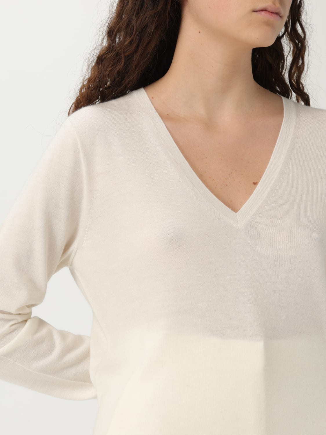 MAX MARA PULL: Top femme Max Mara, Blanc - Img 5