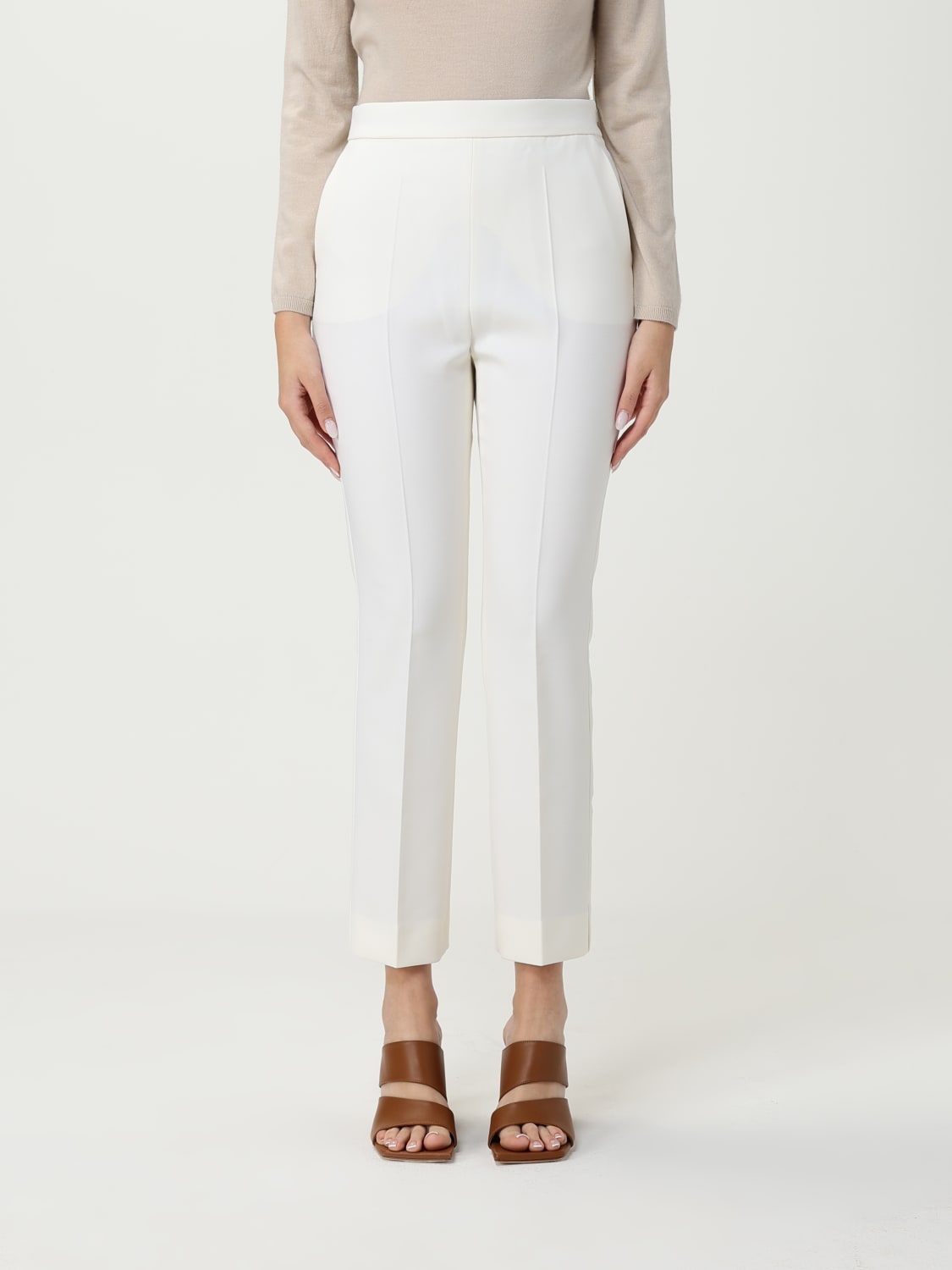 パンツ MAX MARA Woman Pants White 2511131031600 001 MAX MARA: Pants woman - White | Max Mara pants 2511131031600