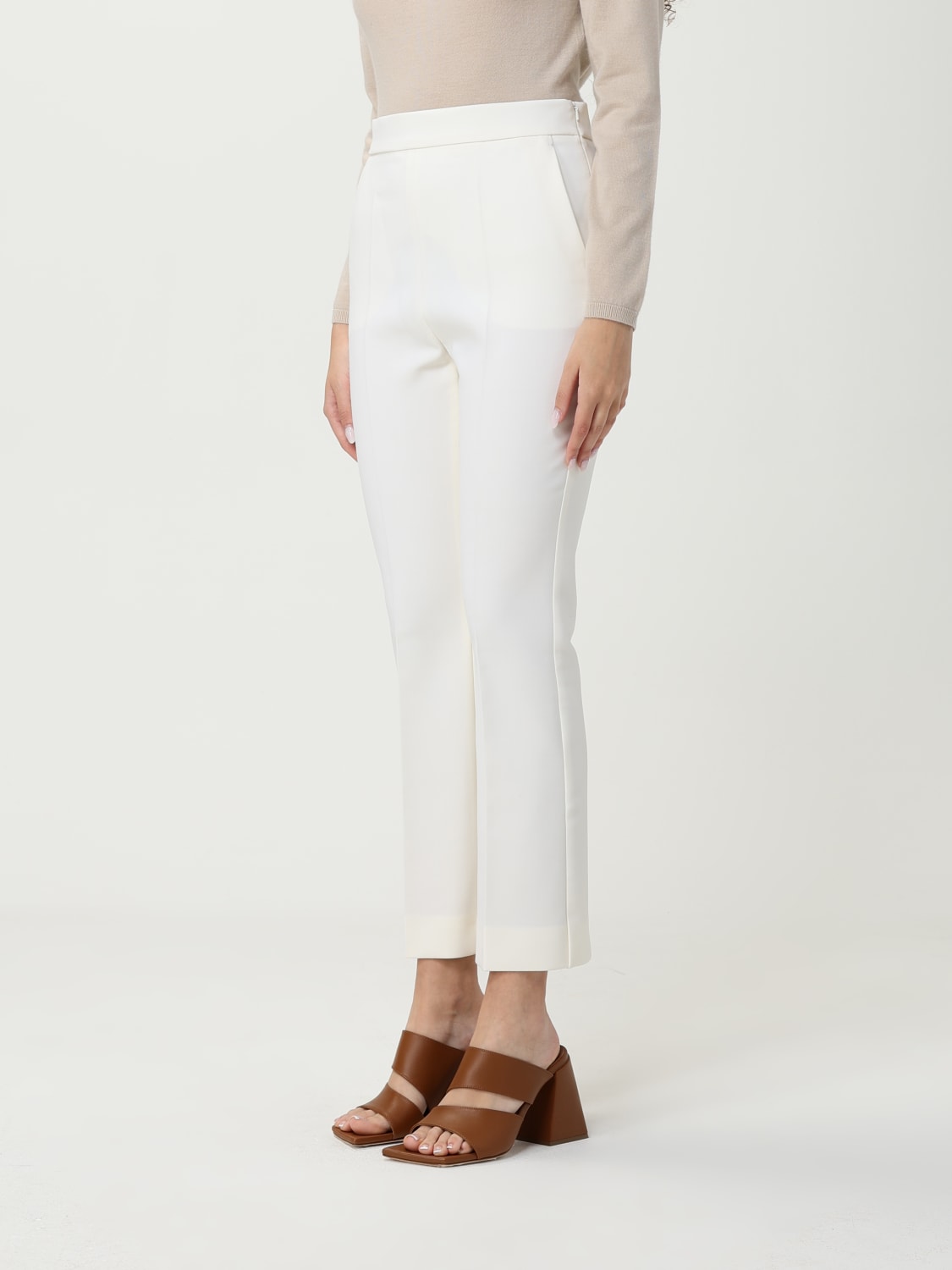 MAX MARA PANTS: Pants woman Max Mara, White - Img 4
