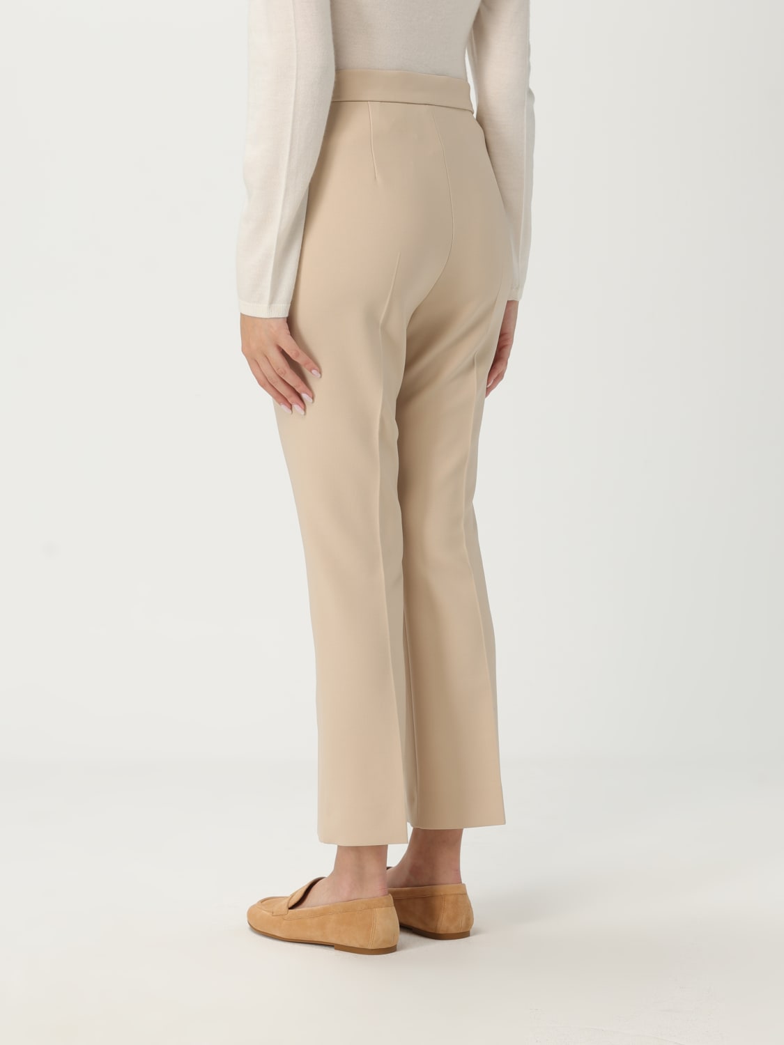 パンツ MAX MARA Woman Pants White 2511131031600 001 White Polonia Trousers - MAX MARA - Russocapri