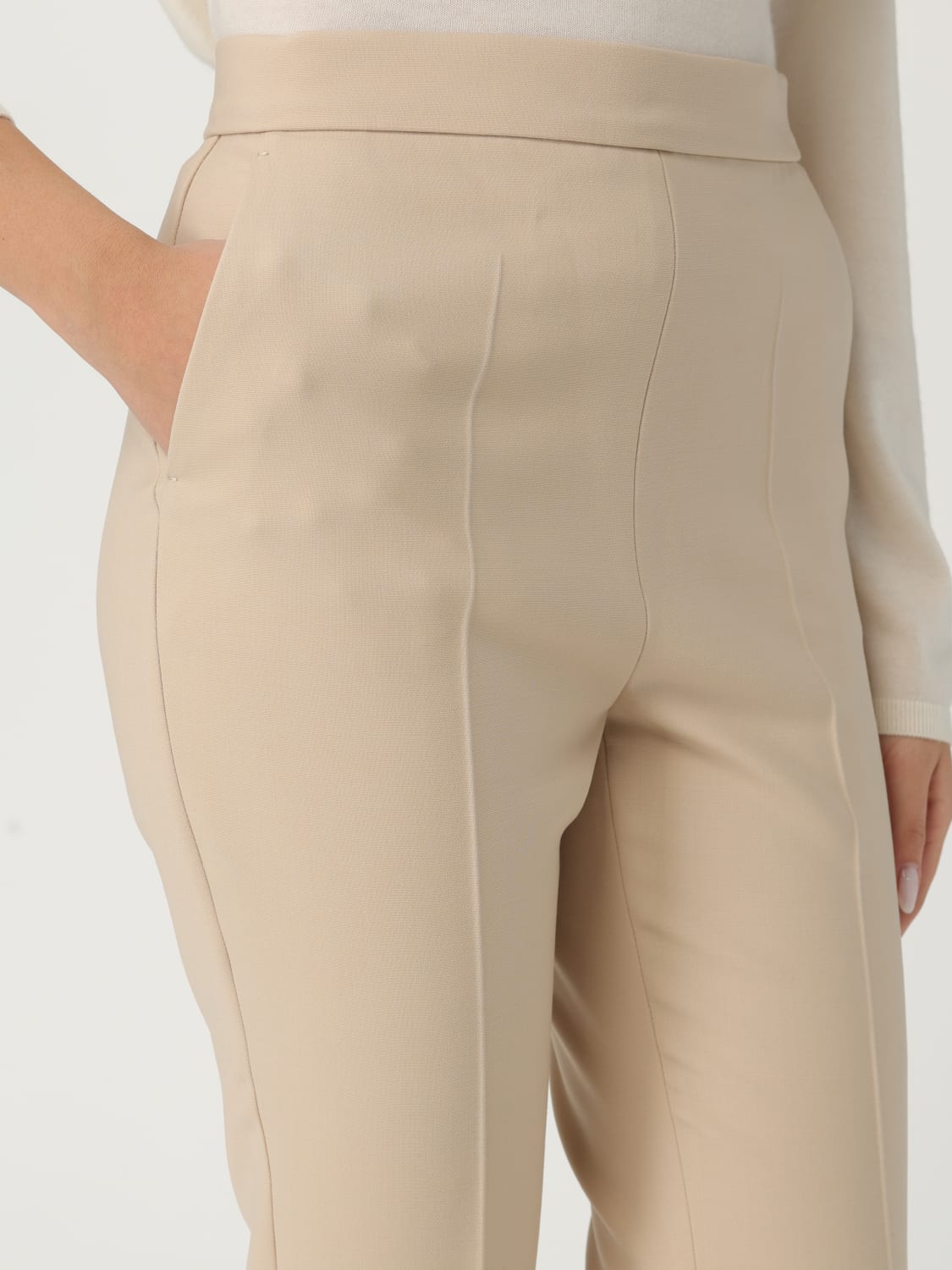 MAX MARA: Pants woman - White 1 | Max Mara pants