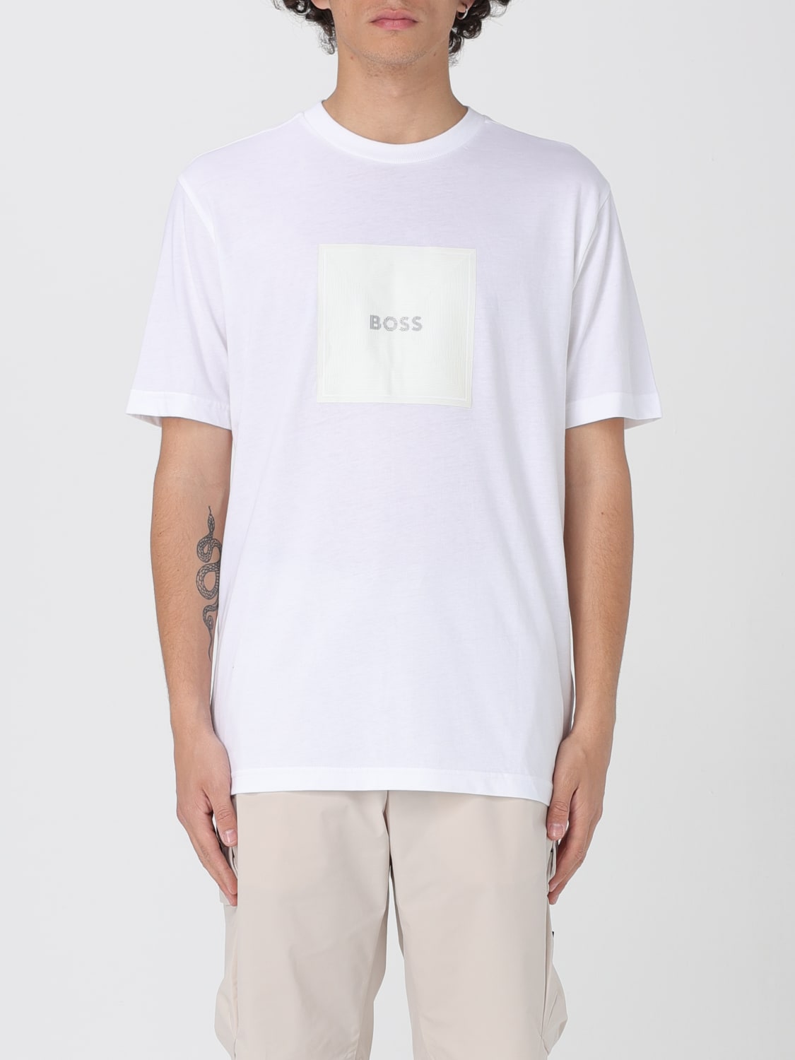 BOSS: T-shirt men - White | Boss t-shirt 50538096 online at