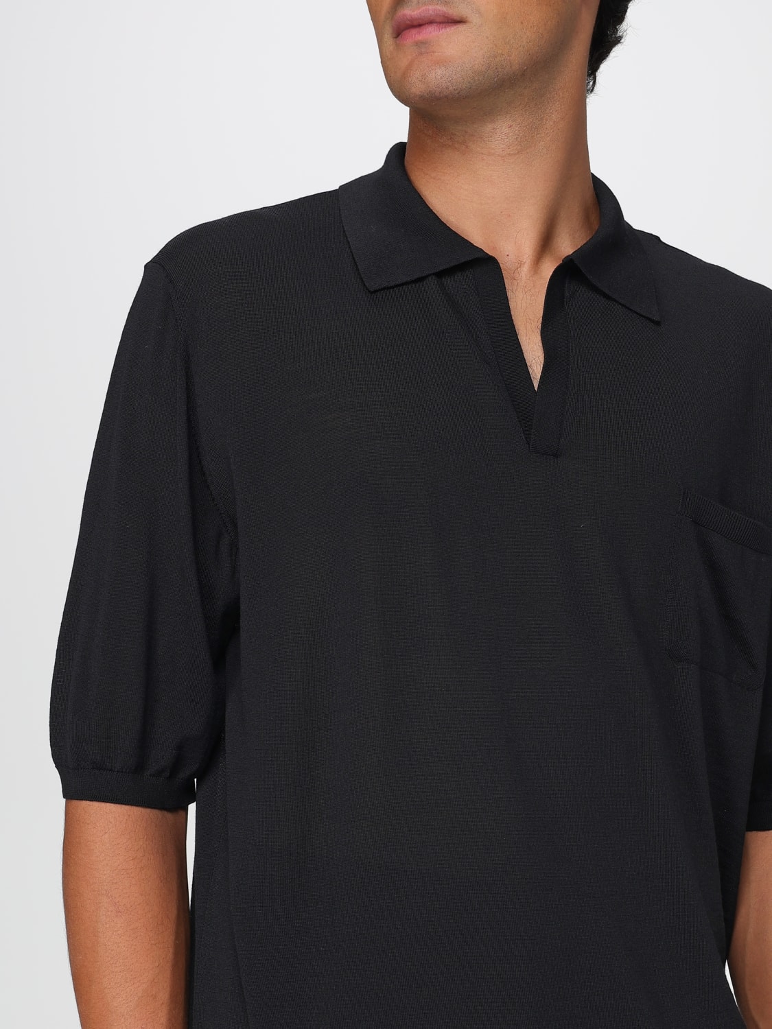 SAINT LAURENT POLO SHIRT: Polo shirt men Saint Laurent, Black - Img 5