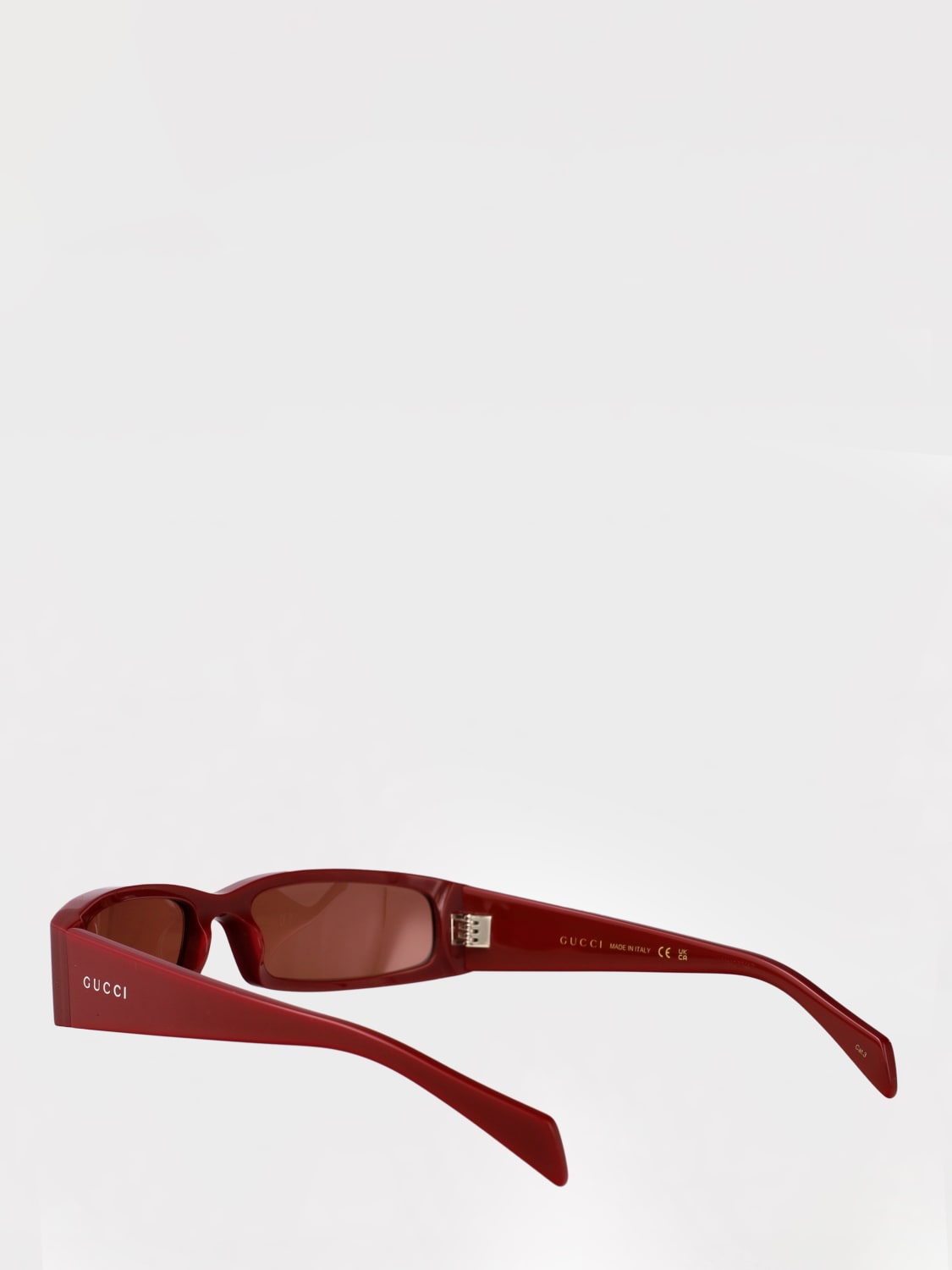 GUCCI SUNGLASSES: Sunglasses men Gucci, Red - Img 3