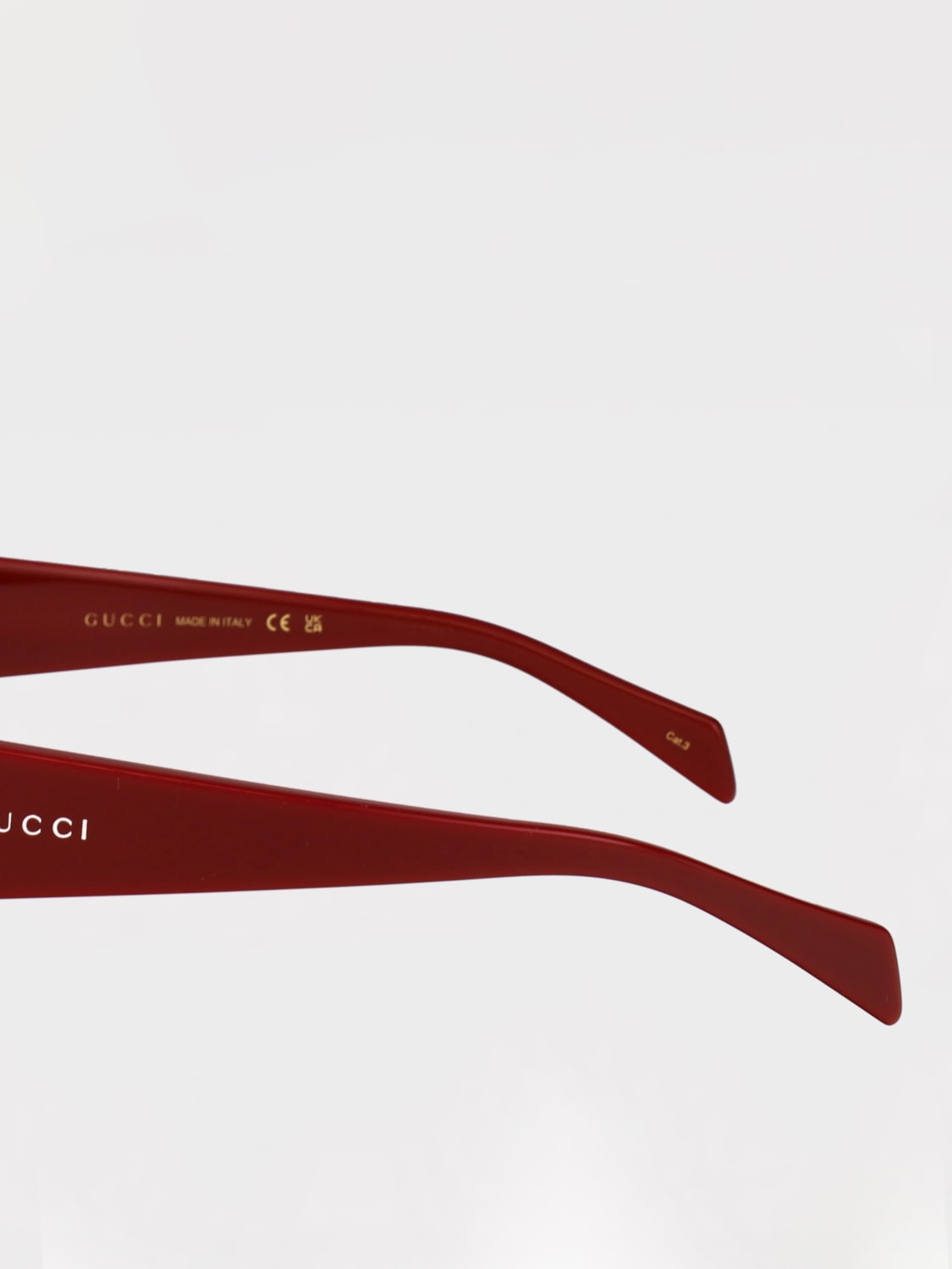 GUCCI SUNGLASSES: Sunglasses men Gucci, Red - Img 4