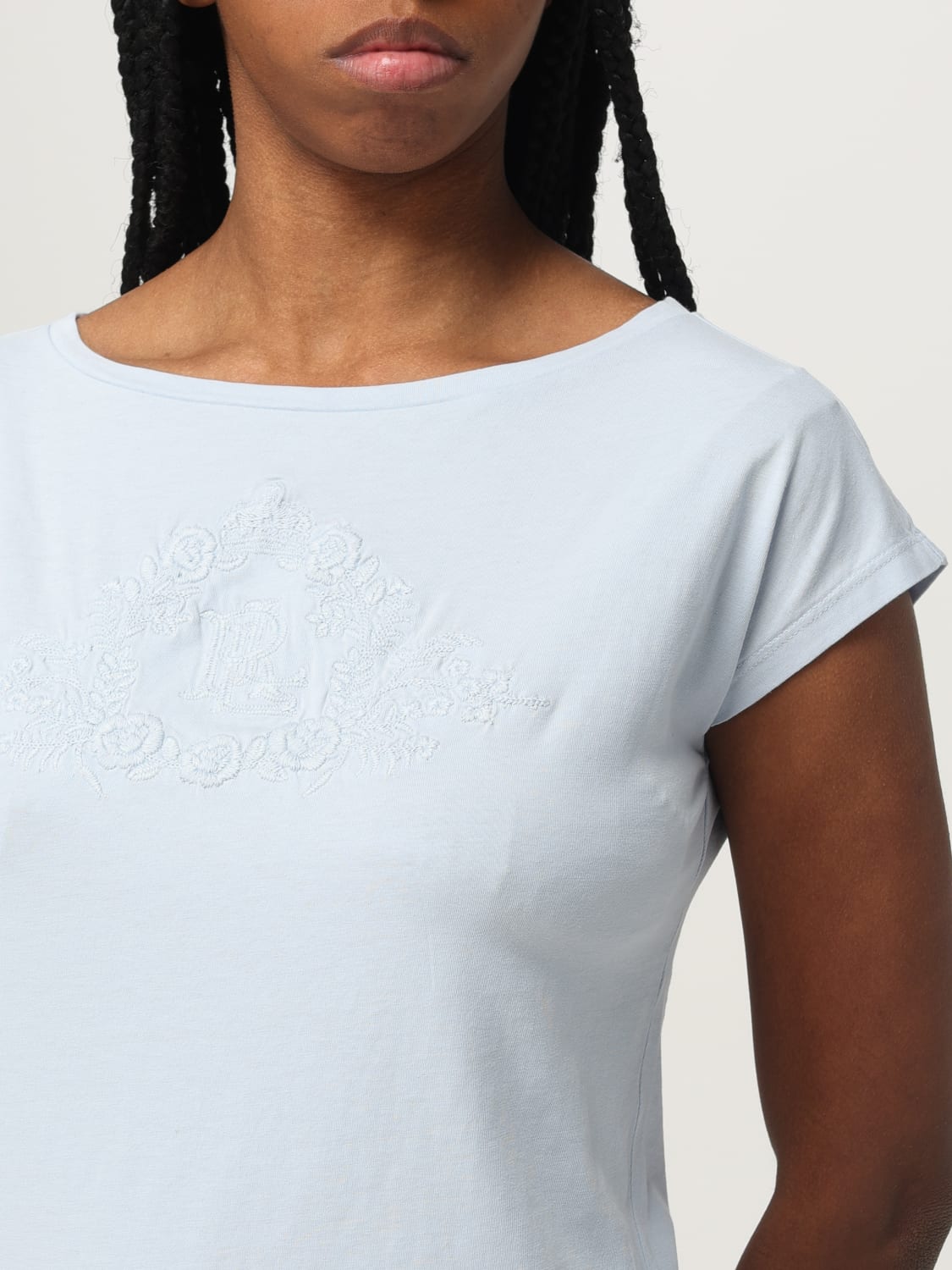 Tシャツ・カットソー POLO RALPH LAUREN Woman T-Shirt Blue 200963873 001 POLO RALPH LAUREN Woman T-Shirt Blue 200963873 001 (POLO