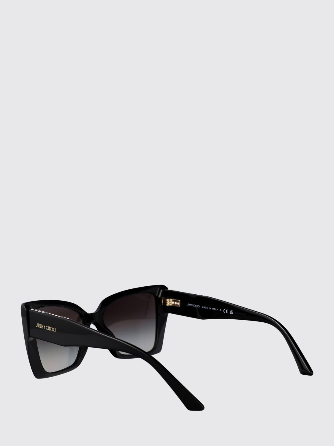 JIMMY CHOO OCCHIALI DA SOLE: Occhiali da sole 0JC5001B Jimmy Choo in acetato , Nero - Img 3