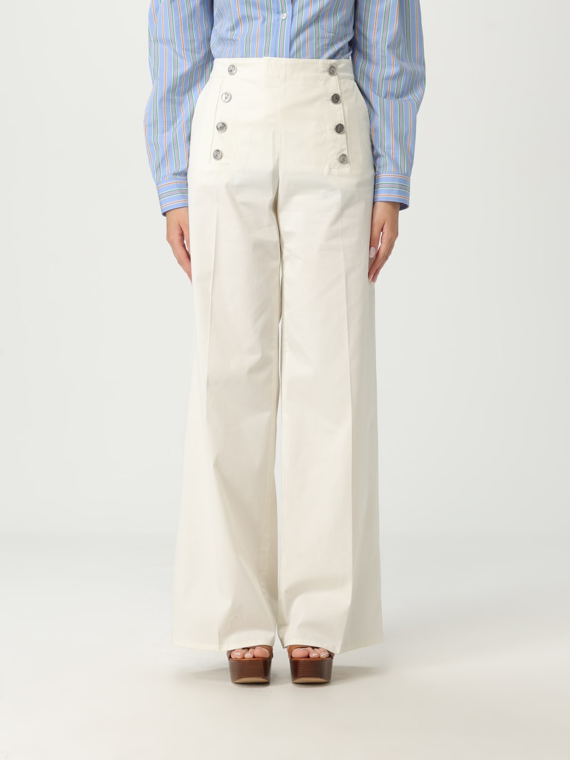 パンツ ETRO Woman Pants White WRE004099TUEGO W3796 ETRO: Pants woman - White | Etro pants WRE004099TUEGO online