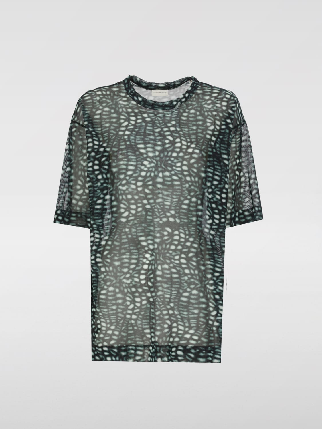 Tシャツ・カットソー DRIES VAN NOTEN Woman T-Shirt Green 0111601619 612 DRIES VAN NOTEN: T-shirt woman - Green | Dries Van Noten t