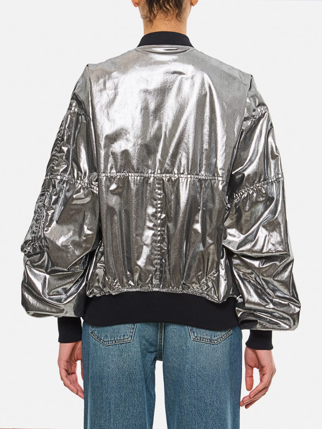 JUNYA WATANABE JACKET: Blazer woman Junya Watanabe, Silver - Img 3