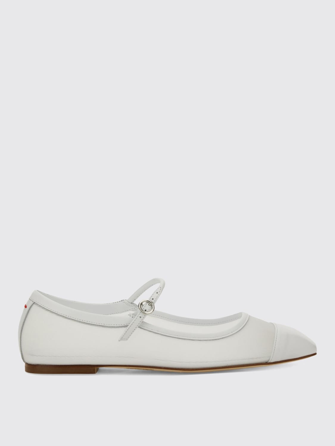 AEYDE: Flat shoes woman - White | Aeyde ballet flats