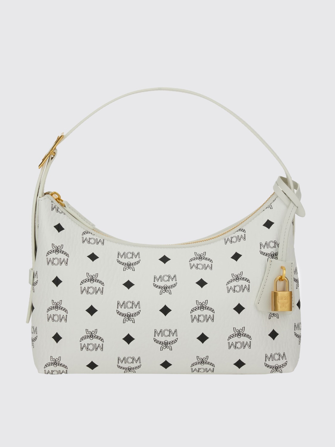 ショルダーバッグ・ポシェット MCM Woman Shoulder bag White MWHESTA01 WT MCM: Shoulder bag woman - White | Mcm shoulder bag MWHESTA01