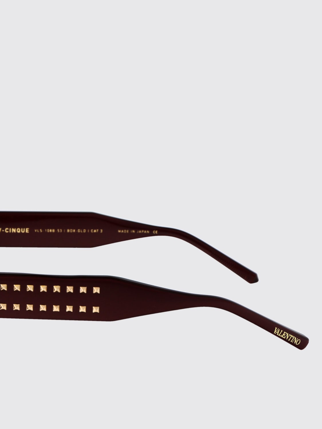 サングラス VALENTINO Unisex SUNGLASSES (VLS-108B-53 BDX-GLD BORDEAUX) VALENTINO GARAVANI: Sunglasses men - Burgundy | Valentino