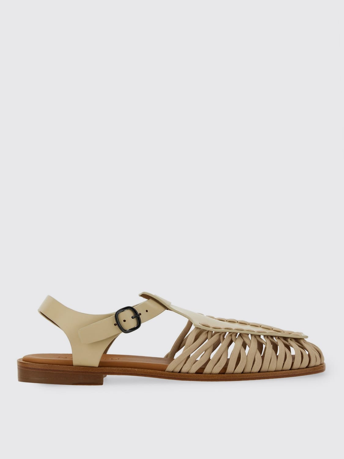 HEREU FLACHE SANDALEN: Absatzschuhe damen Hereu, Ivory - Img 1