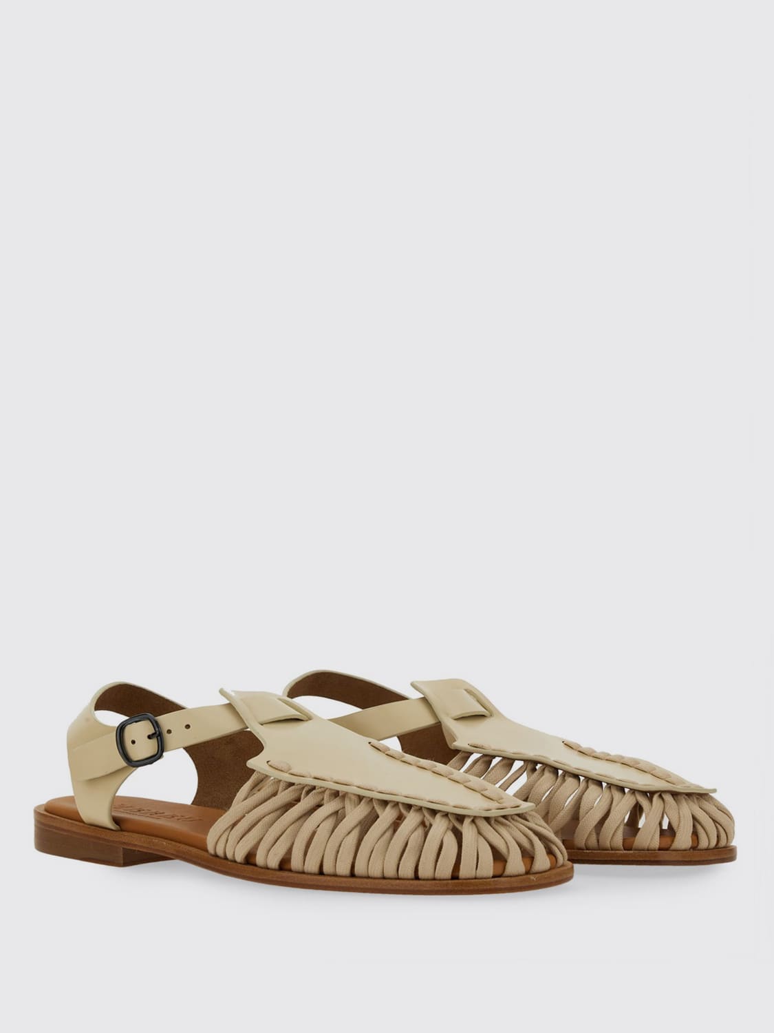 HEREU FLACHE SANDALEN: Absatzschuhe damen Hereu, Ivory - Img 2