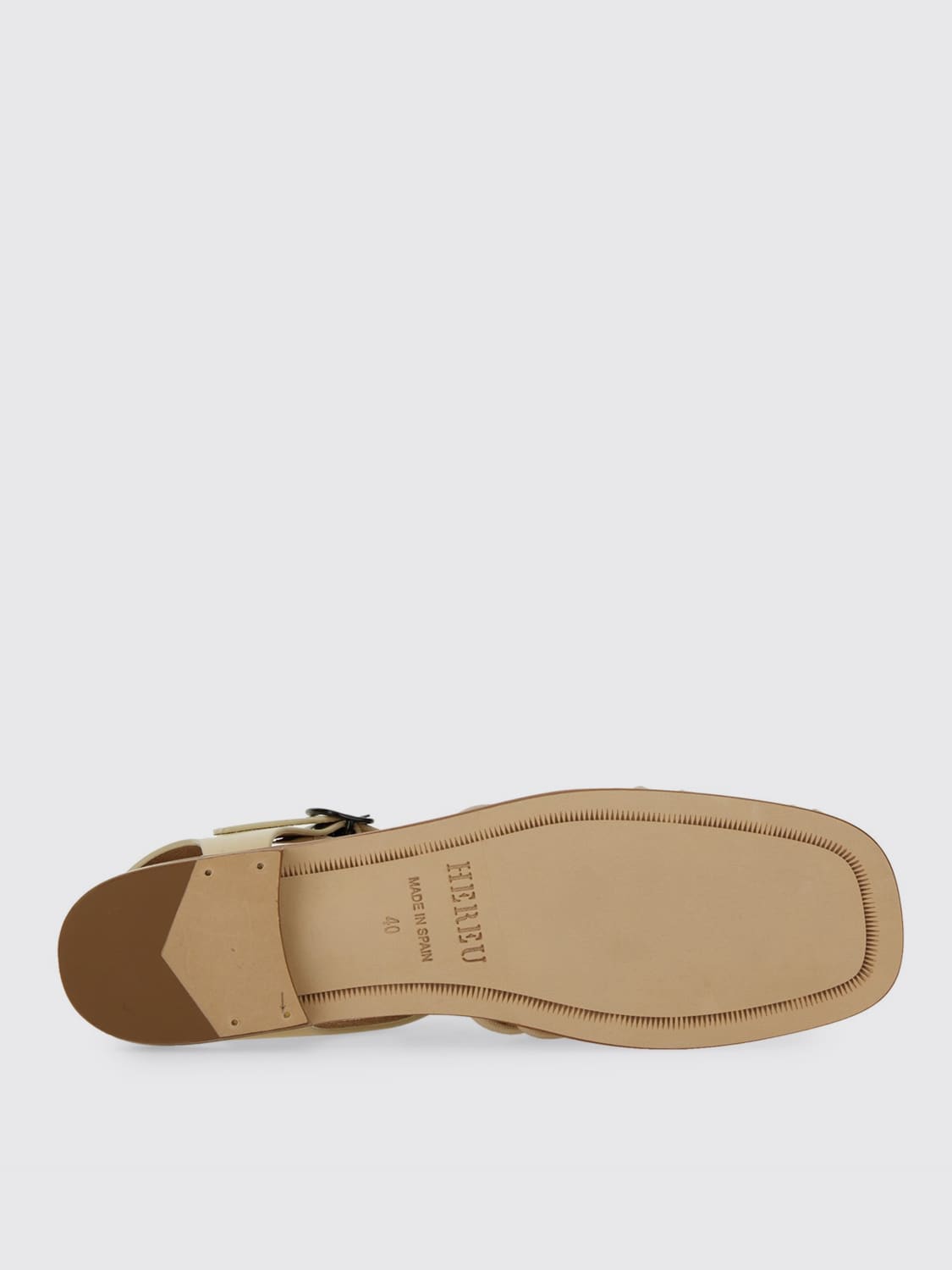 HEREU FLACHE SANDALEN: Absatzschuhe damen Hereu, Ivory - Img 4