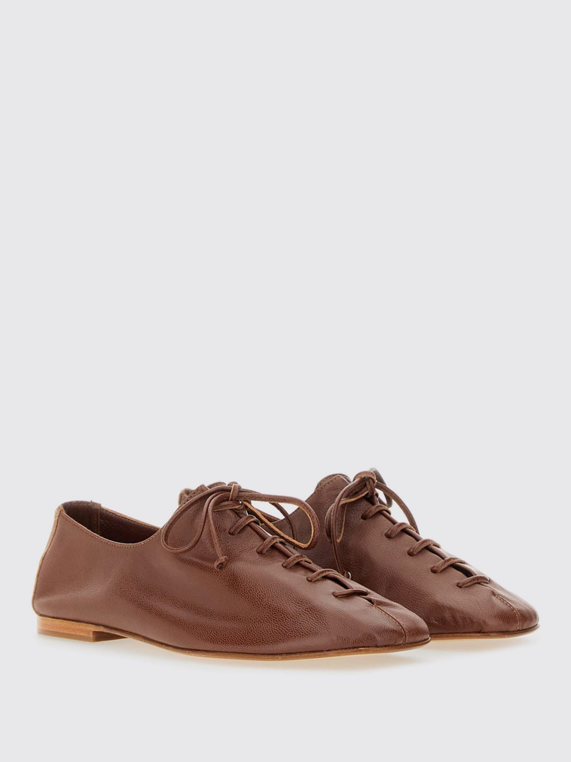 HEREU BROGUES: High heel shoes woman Hereu, Brown - Img 2