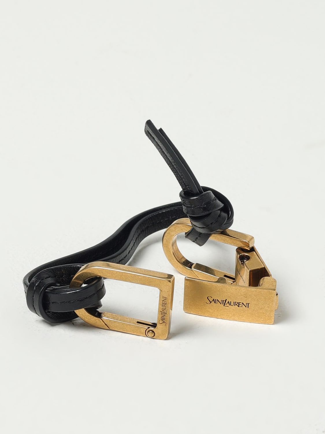 SAINT LAURENT KEYRING: Keyring men Saint Laurent, Gold - Img 2