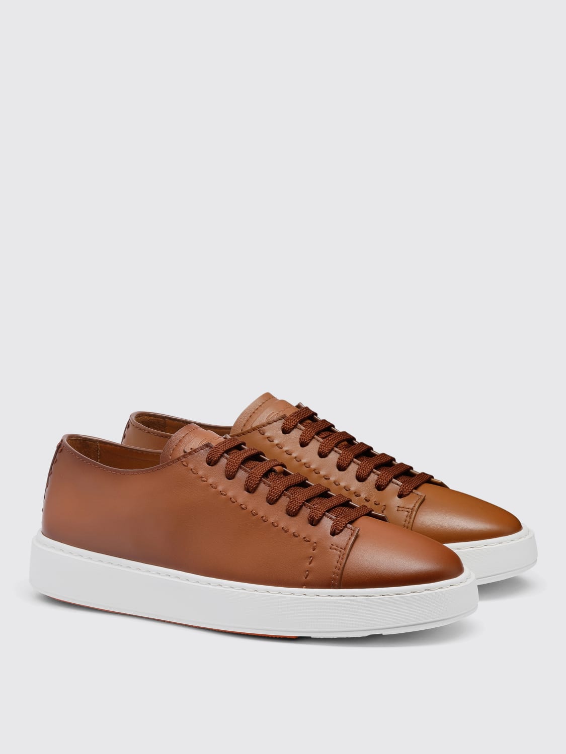 SANTONI SNEAKERS: Sneakers men Santoni, Brown - Img 2