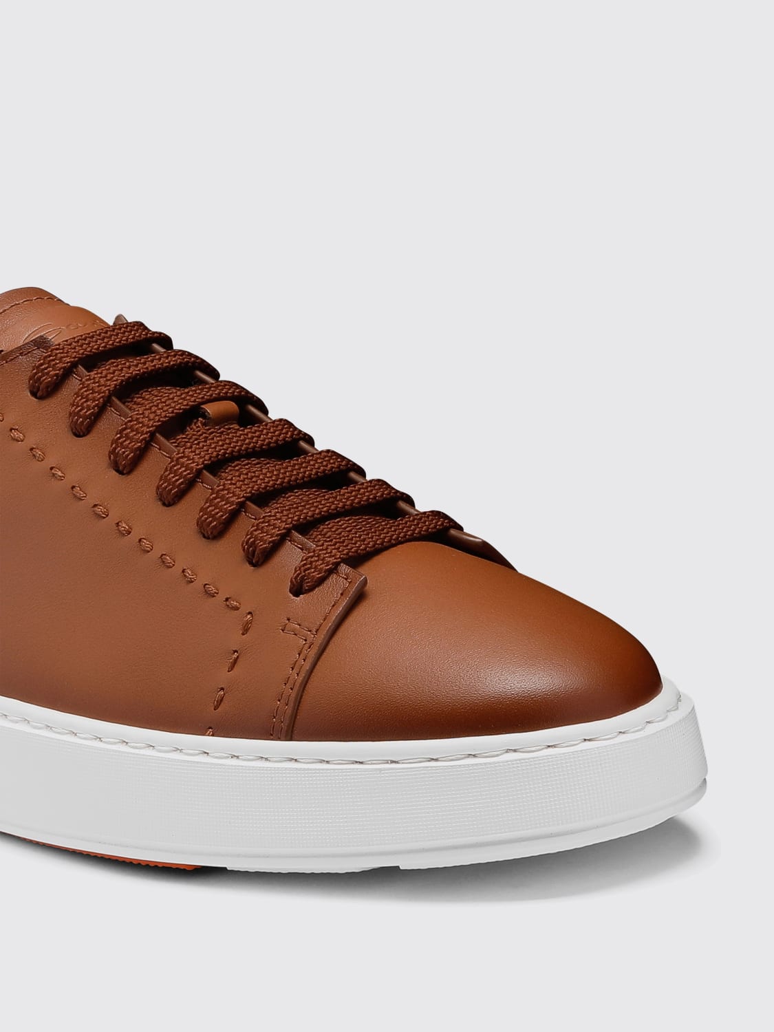 SANTONI SNEAKERS: Sneakers men Santoni, Brown - Img 3