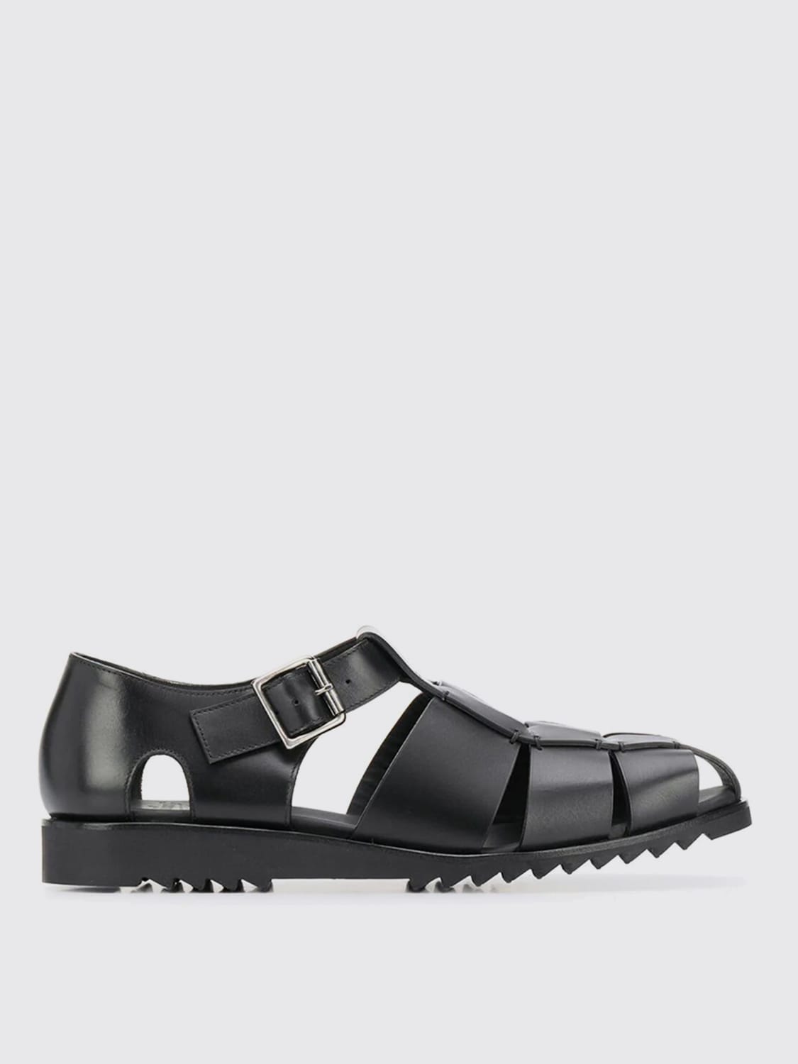 PARABOOT: Shoes men - Black | Paraboot sandals 123312 online