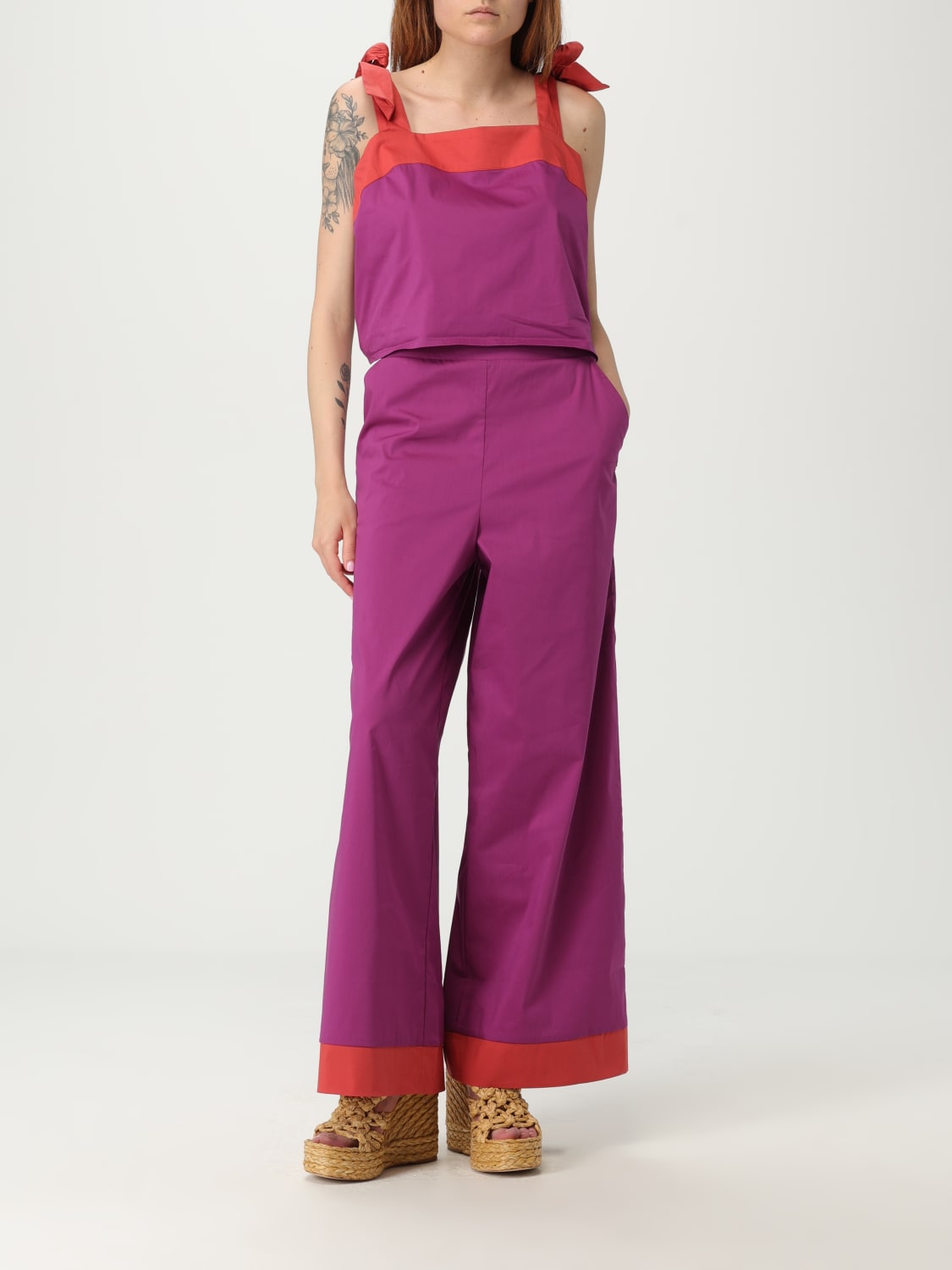 LIU JO PANTALONE: Pantalone donna Liu Jo, Viola - Img 2